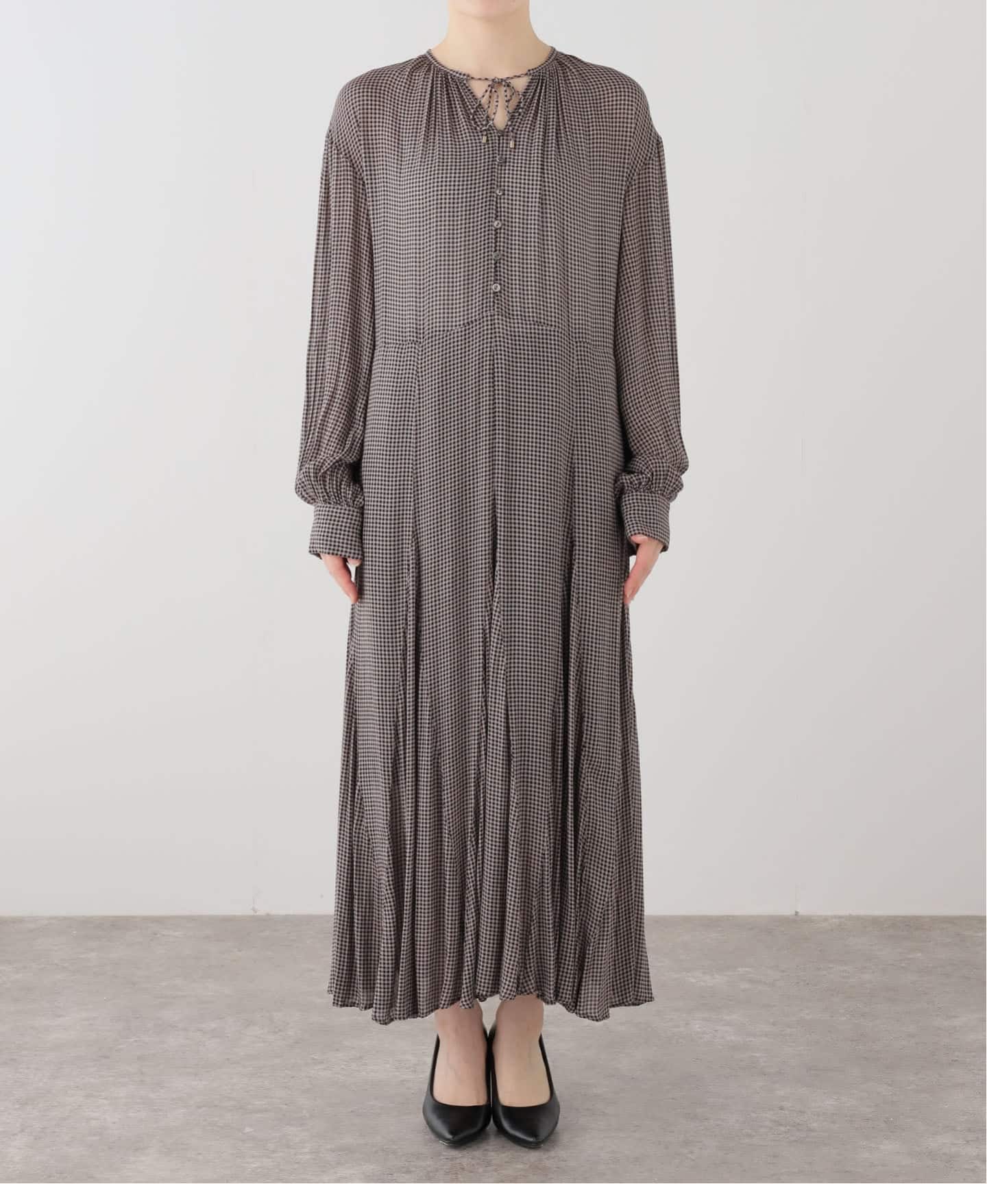 チェックスキッパーフレアワンピース（ワンピース）｜IENA（イエナ）の