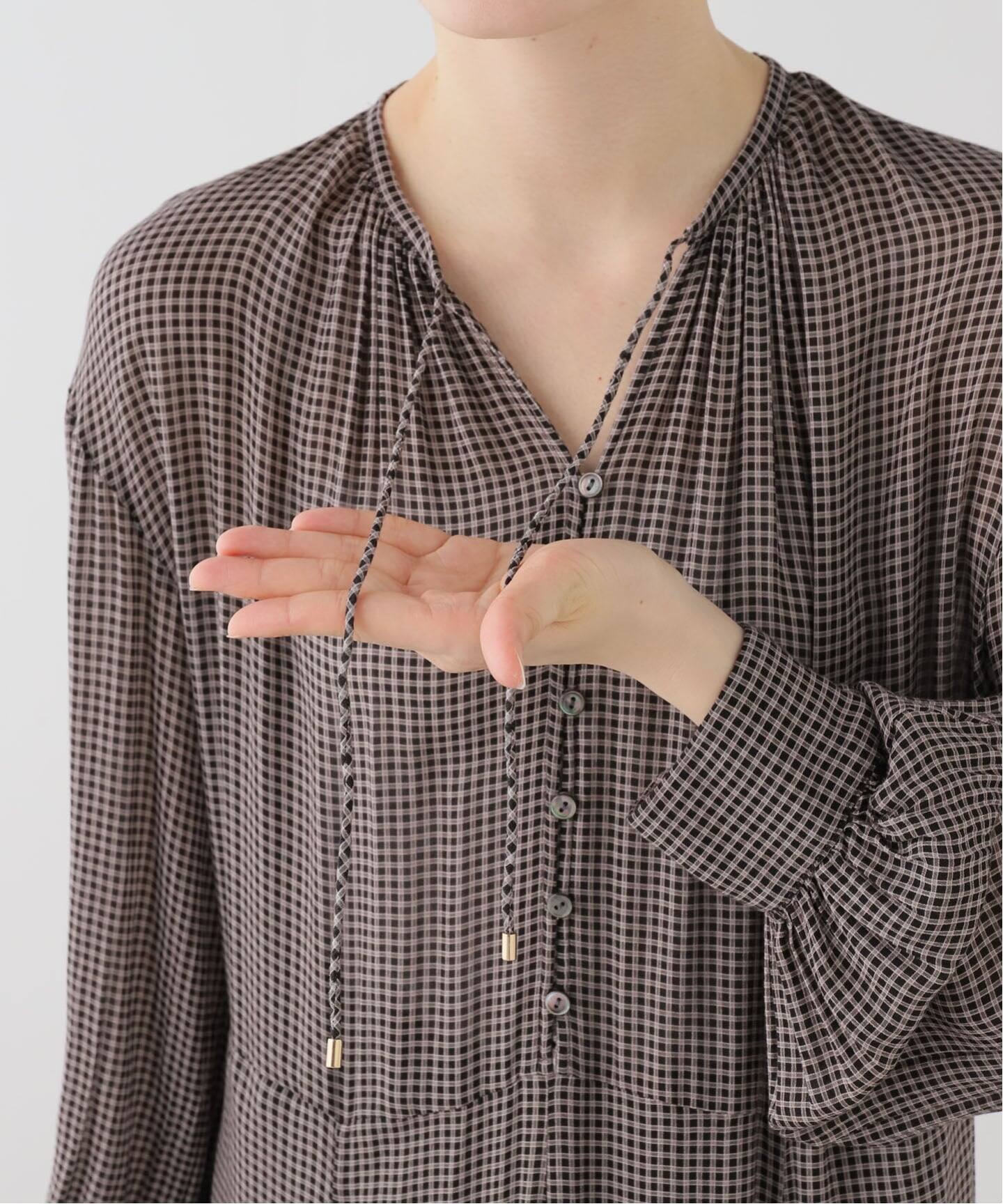 チェックスキッパーフレアワンピース（ワンピース）｜IENA（イエナ）の