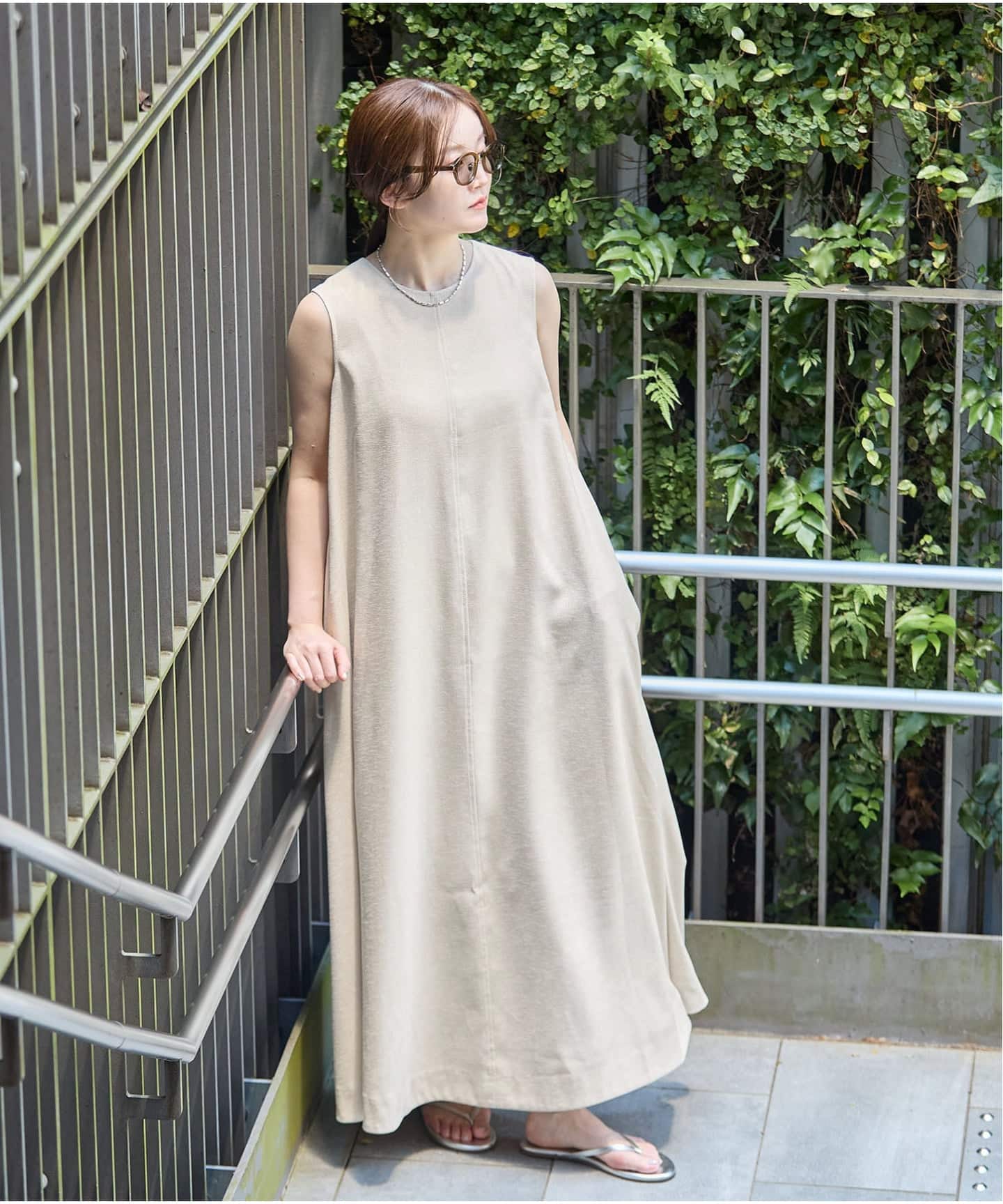 IENA EN ノースリーブワンピース 手洗い可》EN ノースリーブワンピース（ワンピース）｜IENA（イエナ