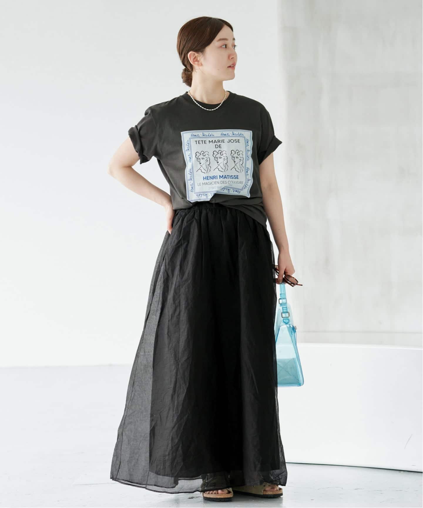 予約》MARILYN MOON/マリリンムーン sheer cotton 2way op ワンピース