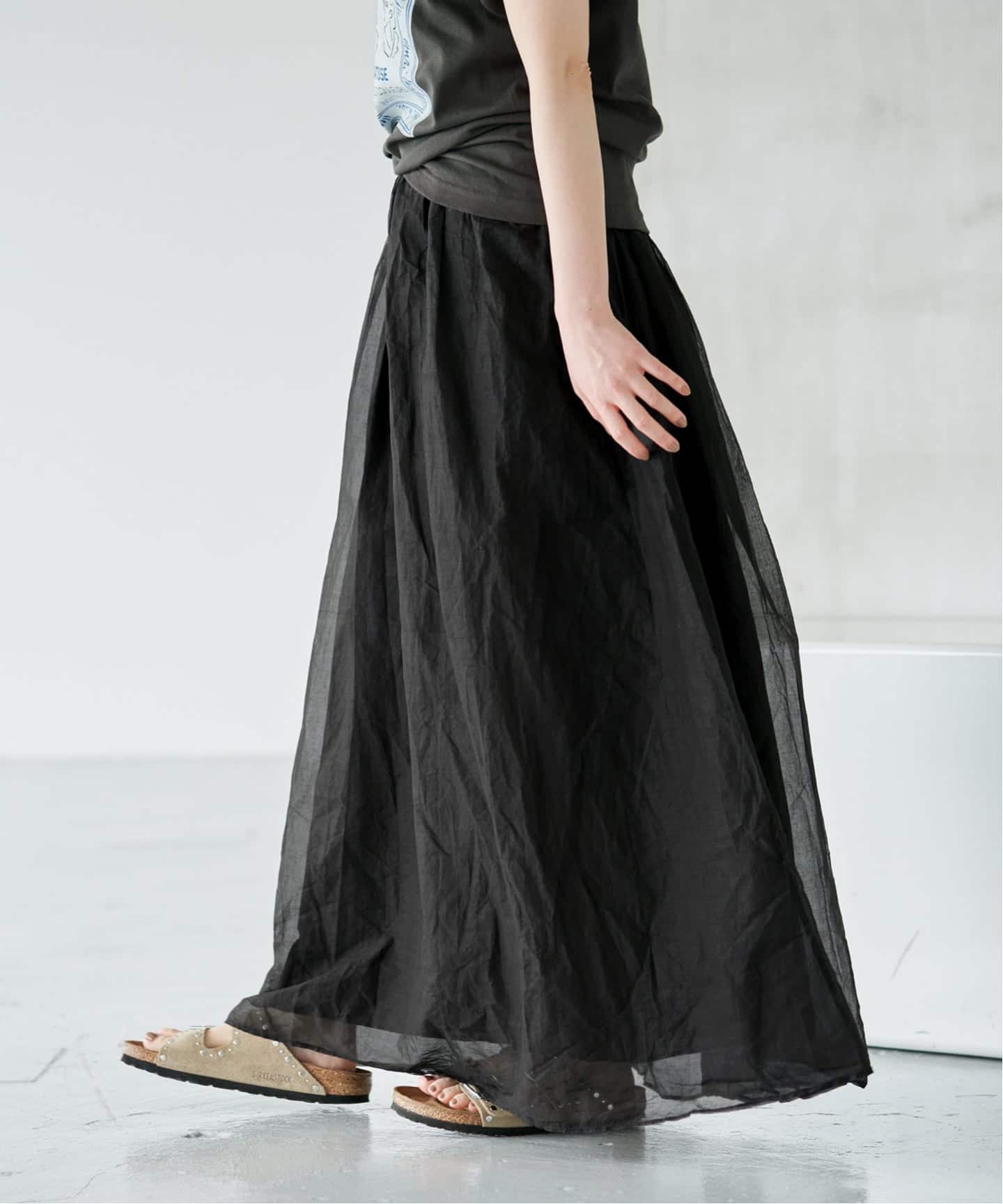 予約》MARILYN MOON/マリリンムーン sheer cotton 2way op ワンピース