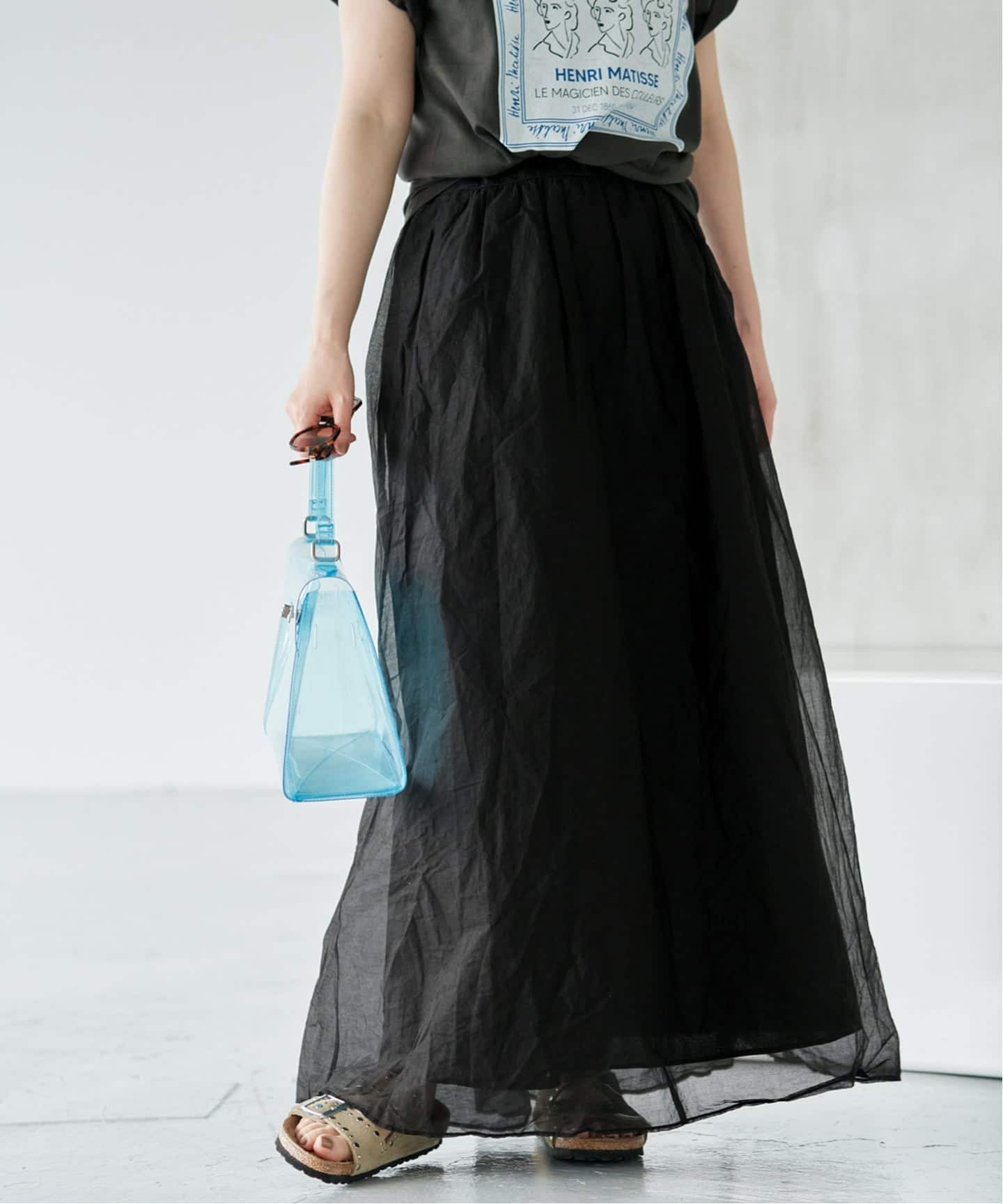 予約》MARILYN MOON/マリリンムーン sheer cotton 2way op ワンピース