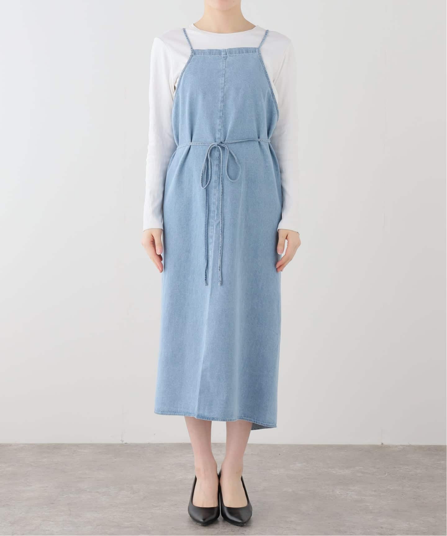 BASERANGE/ベースレンジ YUMI APRON DRESS ワンピース（ワンピース