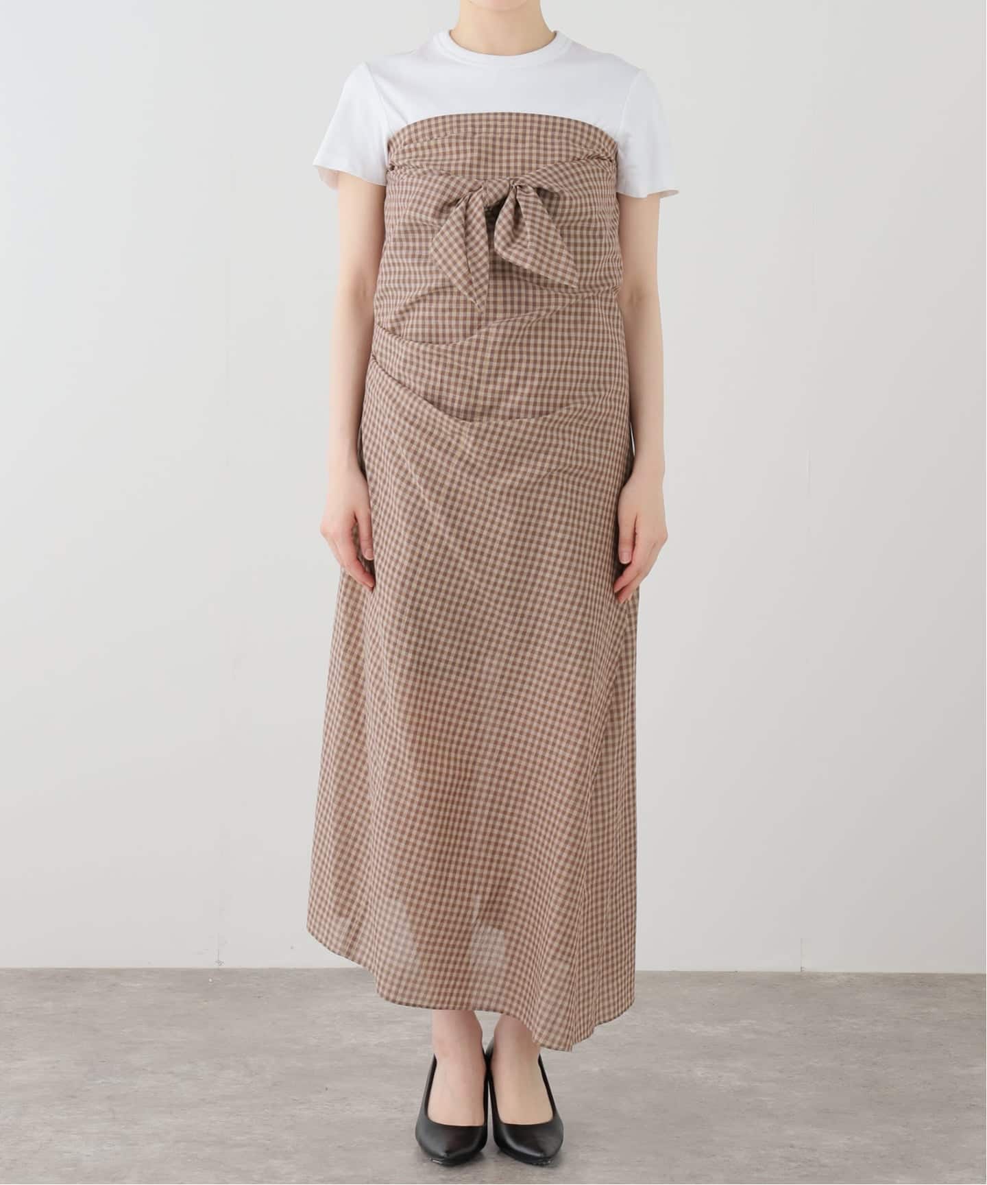 AURALEE/オーラリー AIRY CT CHECK DRESS ワンピース A26SD04GC