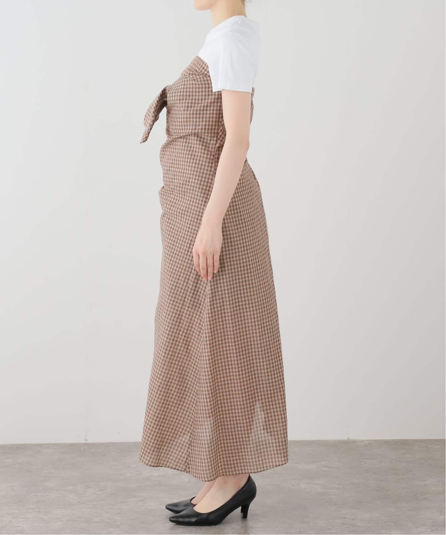 AURALEE/オーラリー AIRY CT CHECK DRESS ワンピース A26SD04GC