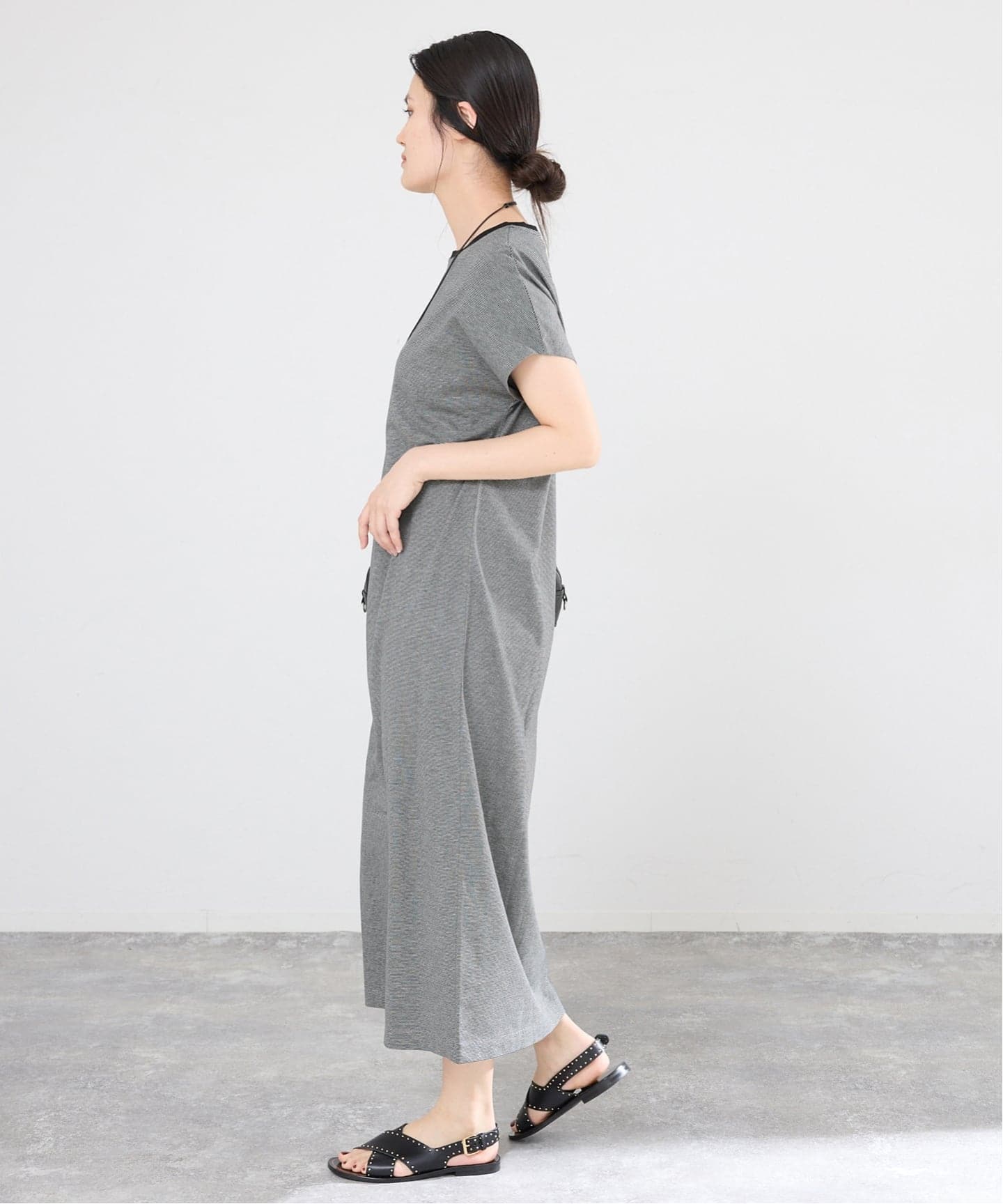 ATON/エイトン SUVIN 60/2 CAP SLEEVE DRESS ワンピース（ワンピース