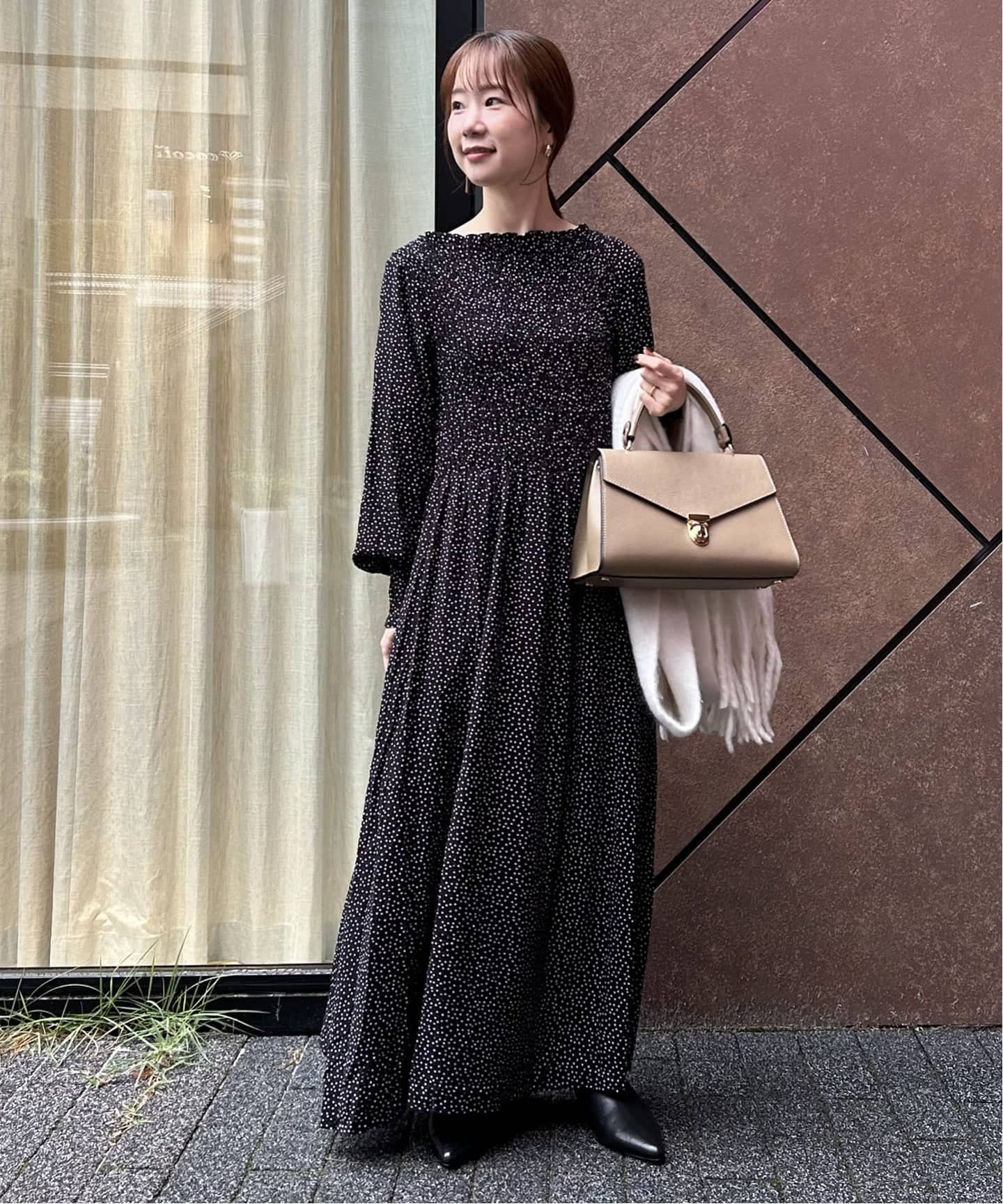 追加2予約》ドットシャーリングワンピース（ワンピース）｜SLOBE IENA