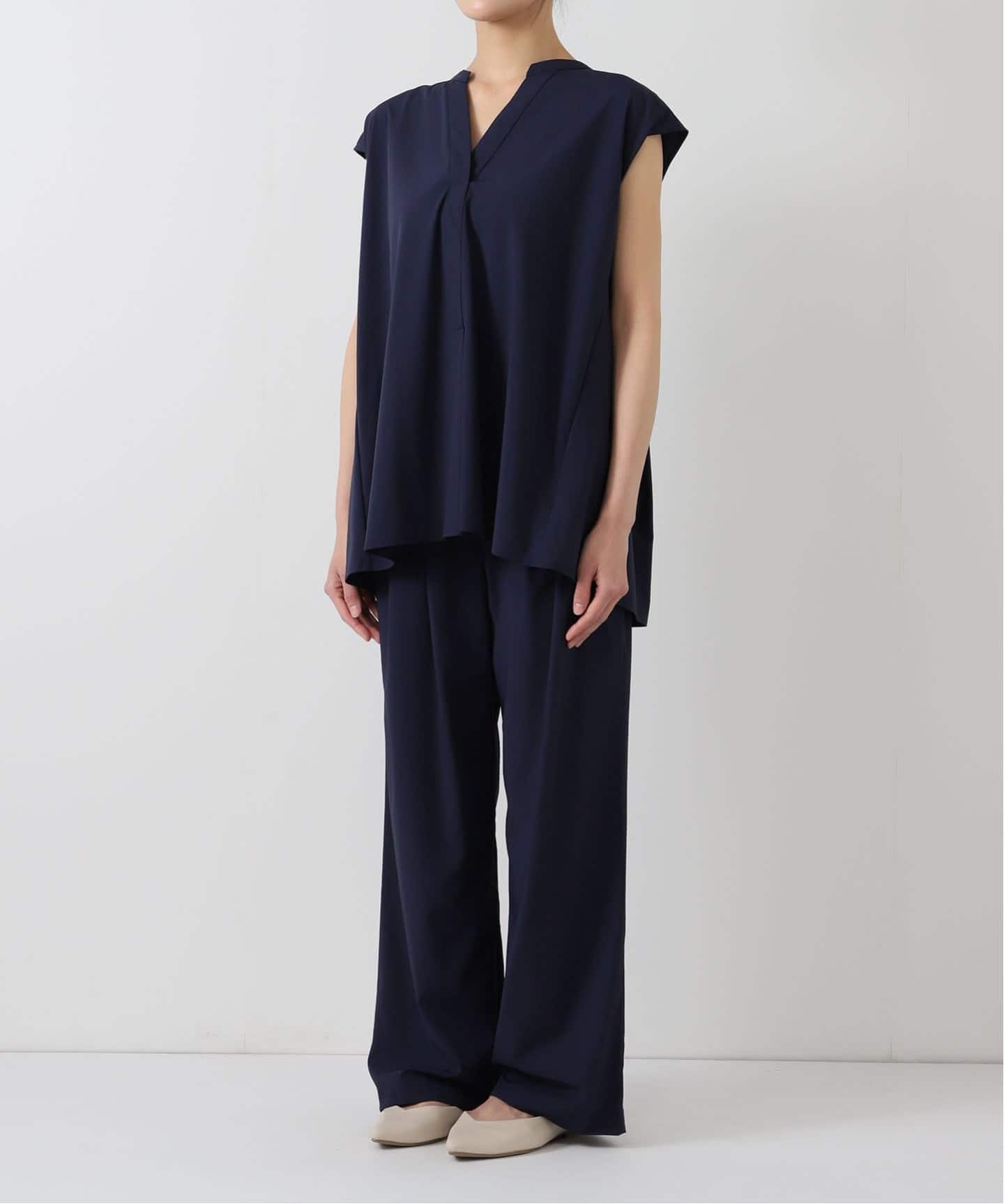 専用　SLOBE  IENA  ブラウス WEB限定/2枚セット/防しわ/撥水/接触冷感/追加》ブラウス×パンツセット