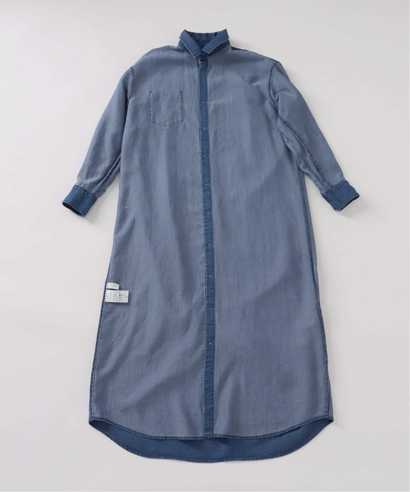 WEB限定/追加予約》デニムライクシャツワンピース（ワンピース