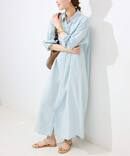 《WEB限定/追加予約》デニムライクシャツワンピース