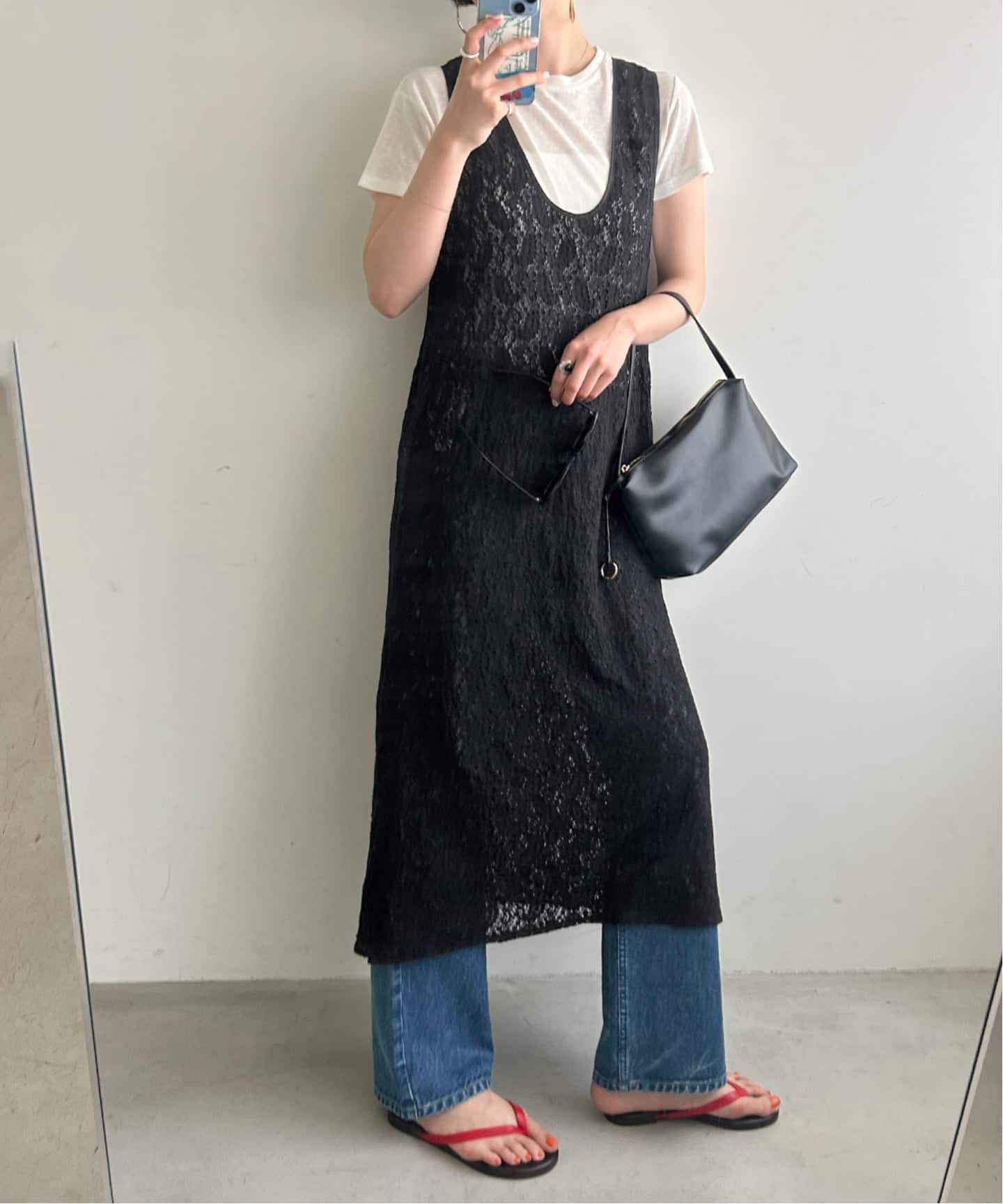 ノースリーブナロー ノースリーブワンピース slobe iena ワンピース