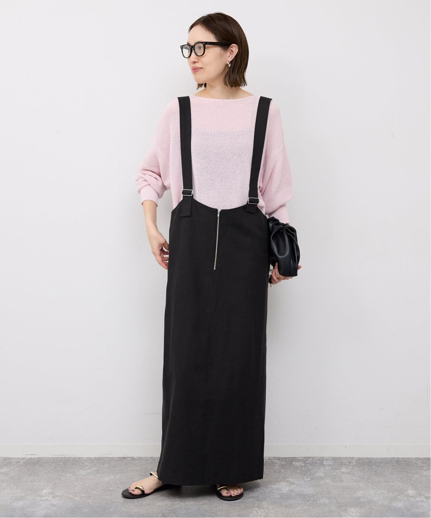 WEB限定/予約》アイラインフロントジップジャンパースカート