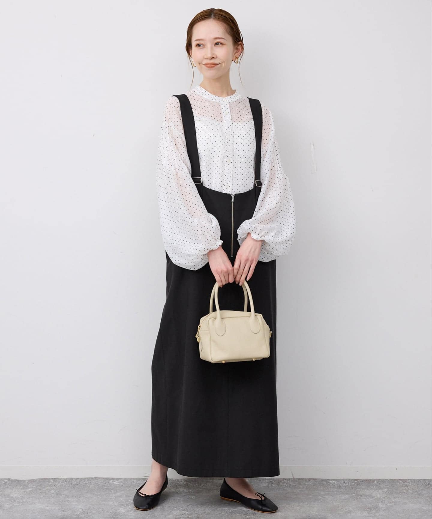 WEB限定/予約》アイラインフロントジップジャンパースカート