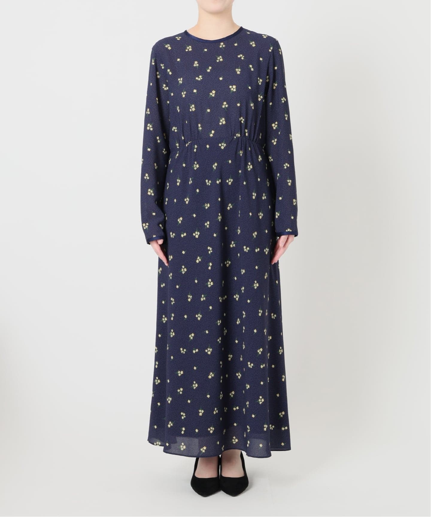 ドットフラワーバイアスワンピース（ワンピース）｜SLOBE IENA