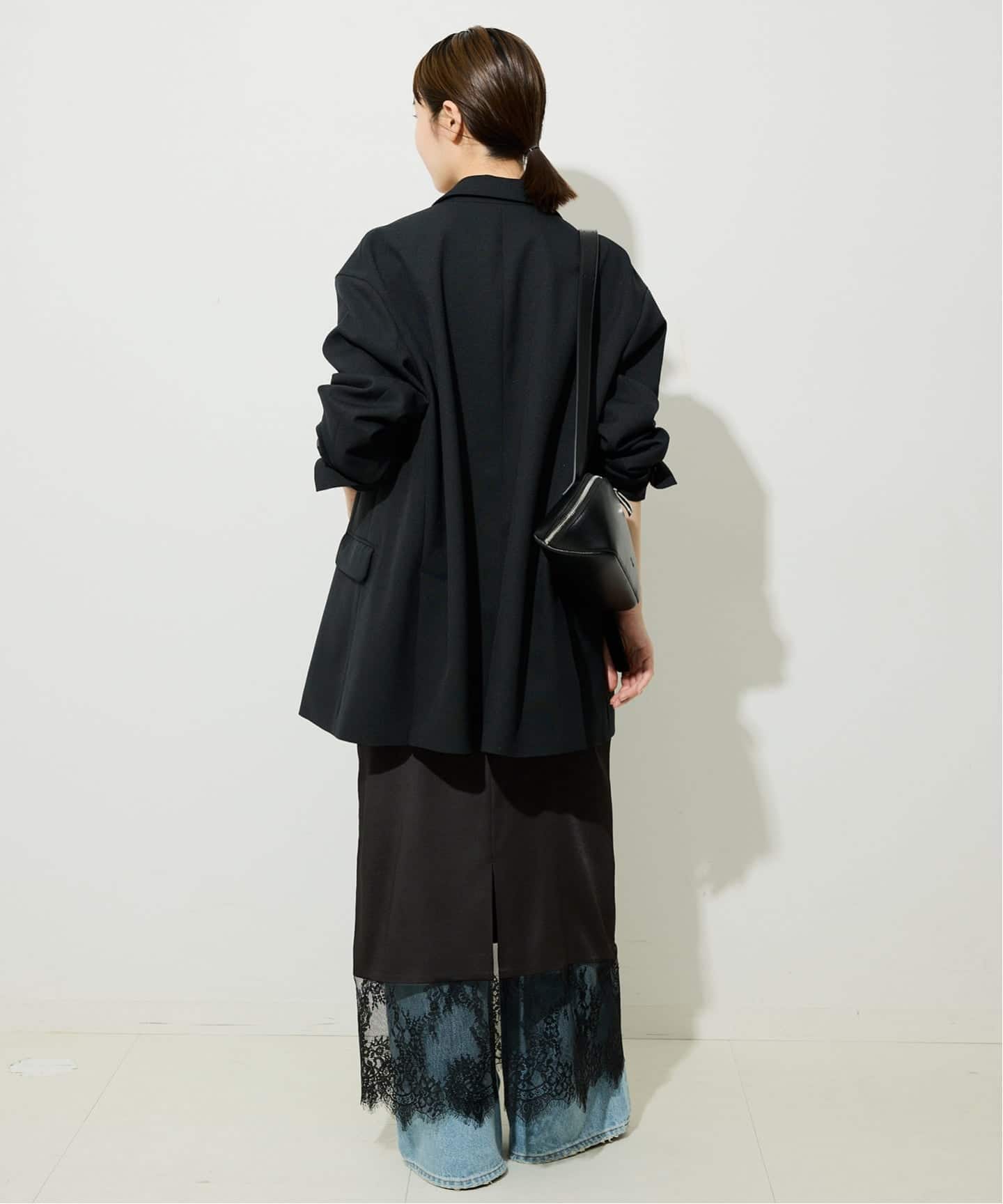 WEB限定カラー有り/追加2予約》レースサテンワンピース（ワンピース