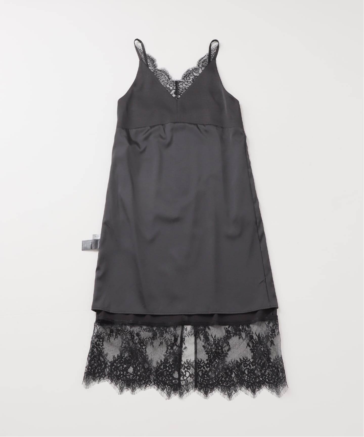 WEB限定カラー有り/追加》レースサテンワンピース（ワンピース