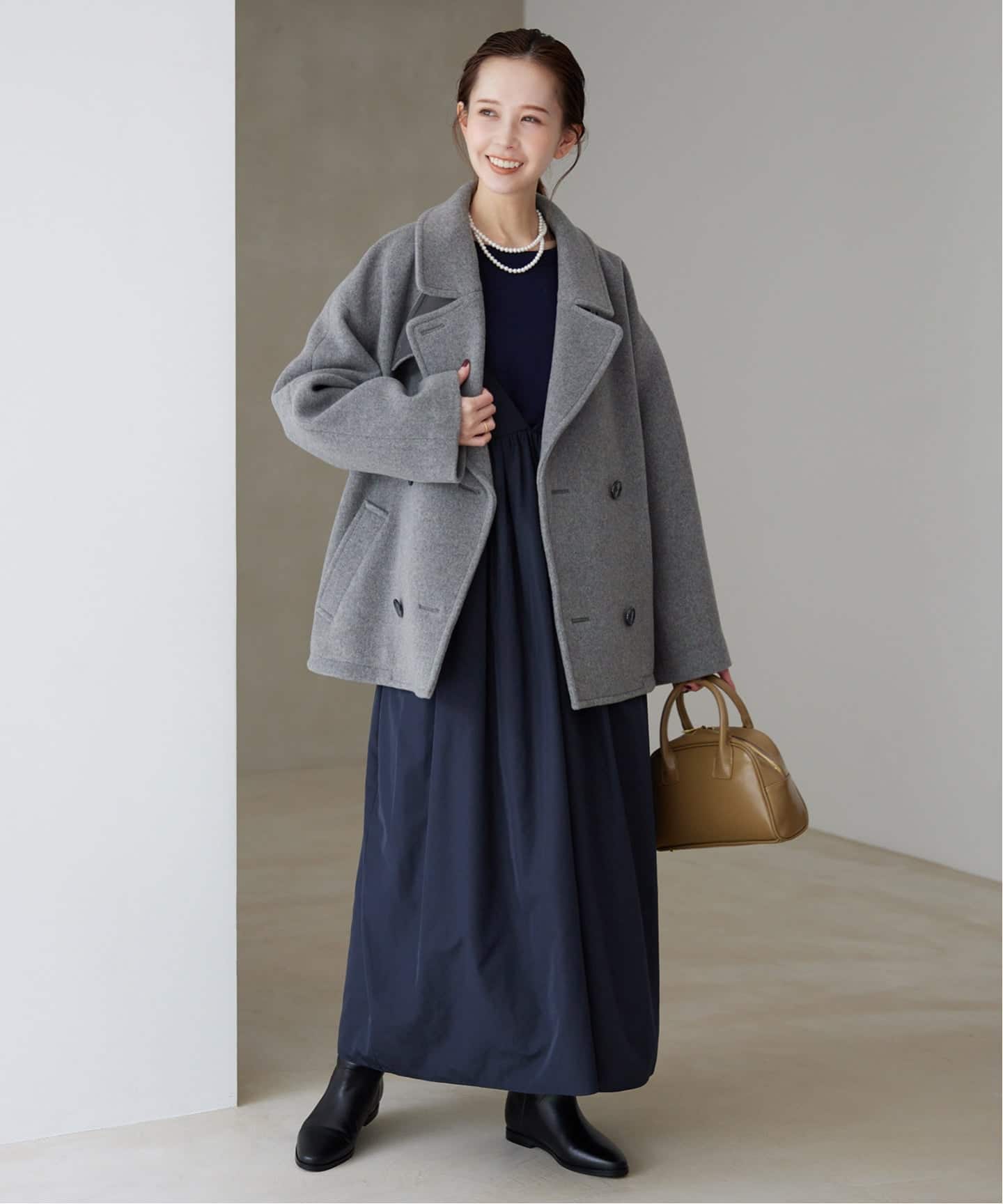 WEB限定/追加予約》タフタギャザーキャミワンピース（ワンピース