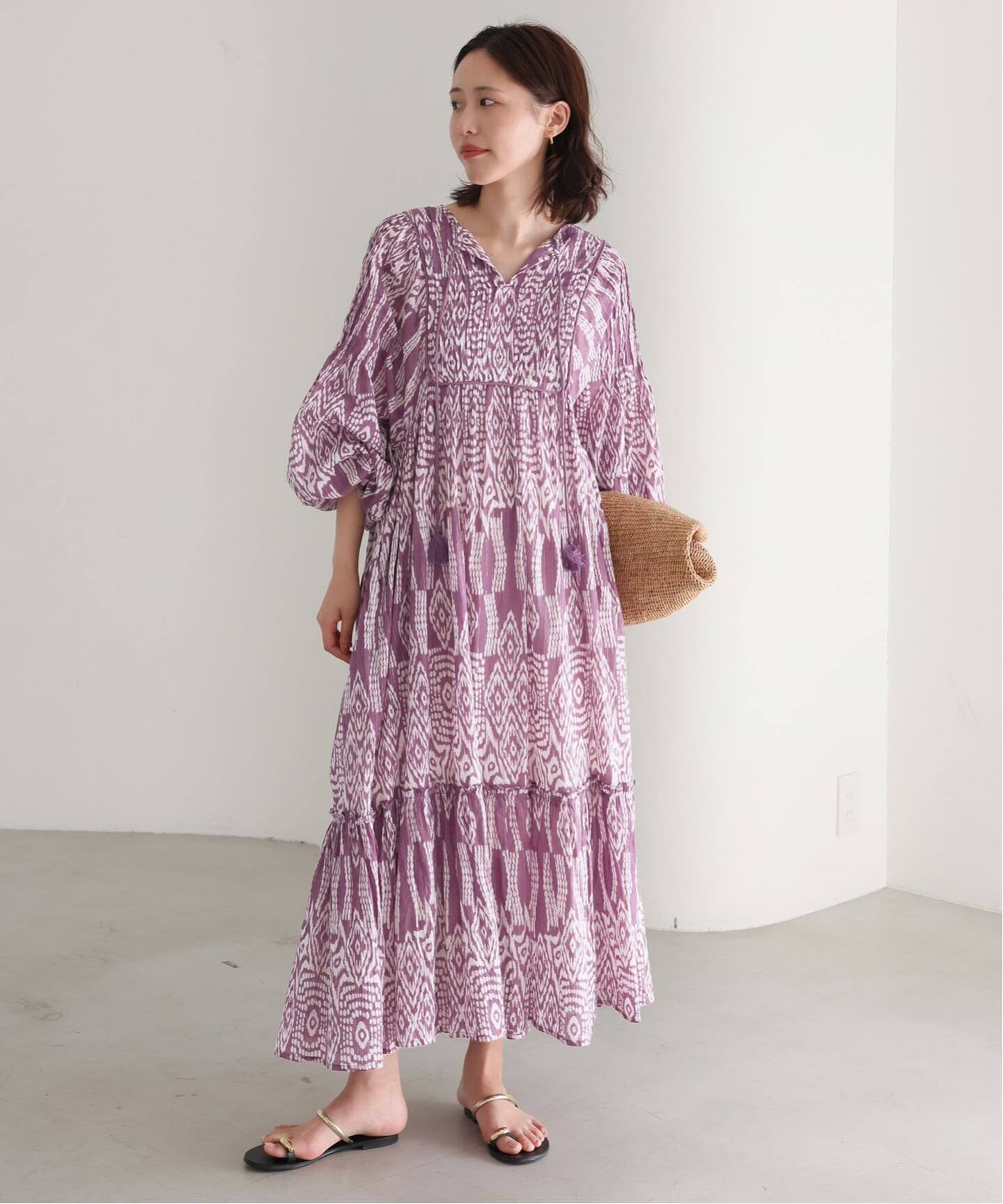 追加》India Ikat ワンピース（ワンピース）｜SLOBE IENA（スローブ