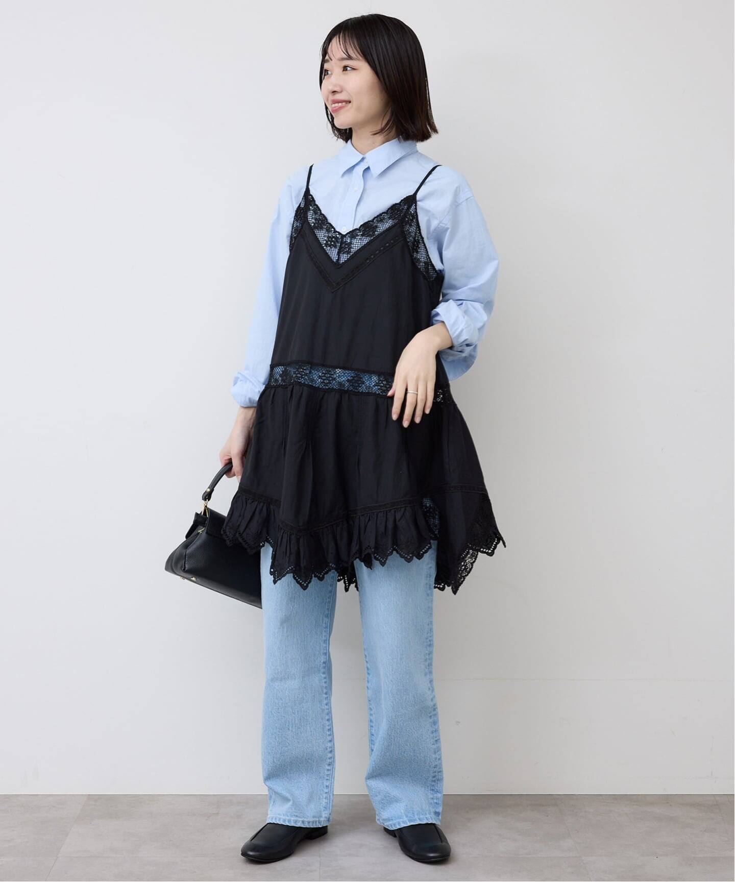 リバーレースキャミワンピース（キャミソール）｜SLOBE IENA（スローブ