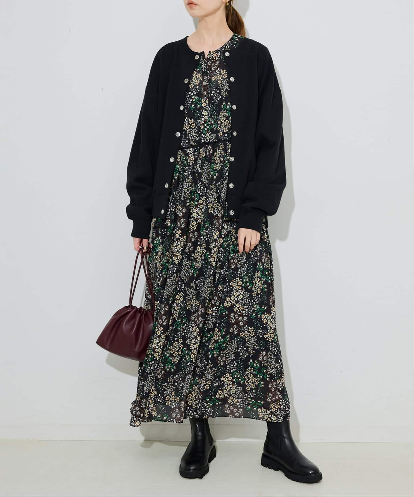 FLOWER PRINT ワンピース　sizeFREE　SLOBE IENA WEB限定/追加予約》FLOWER PRINT ワンピース（ワンピース）｜SLOBE
