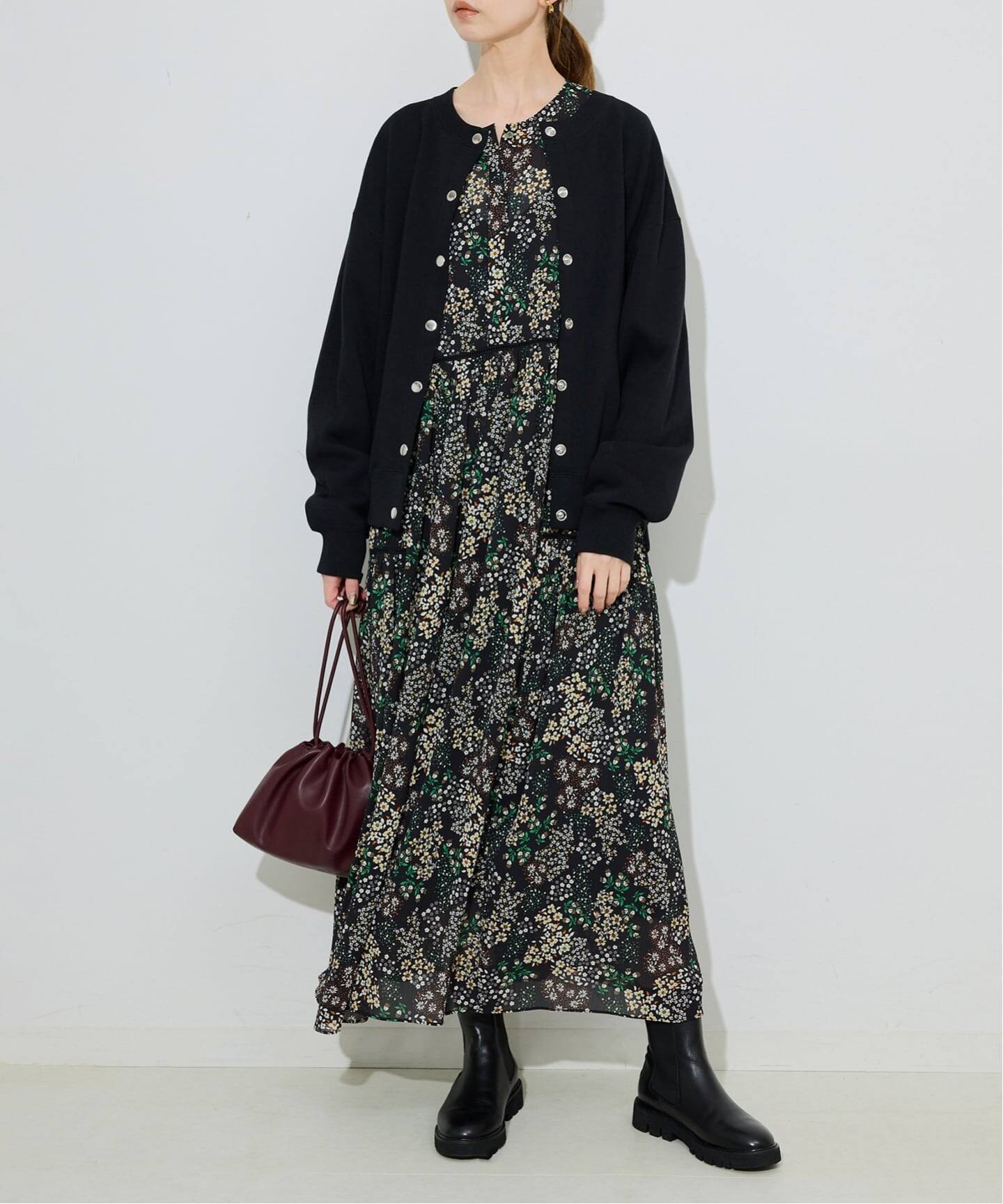 WEB限定/追加》FLOWER PRINT ワンピース（ワンピース）｜SLOBE IENA