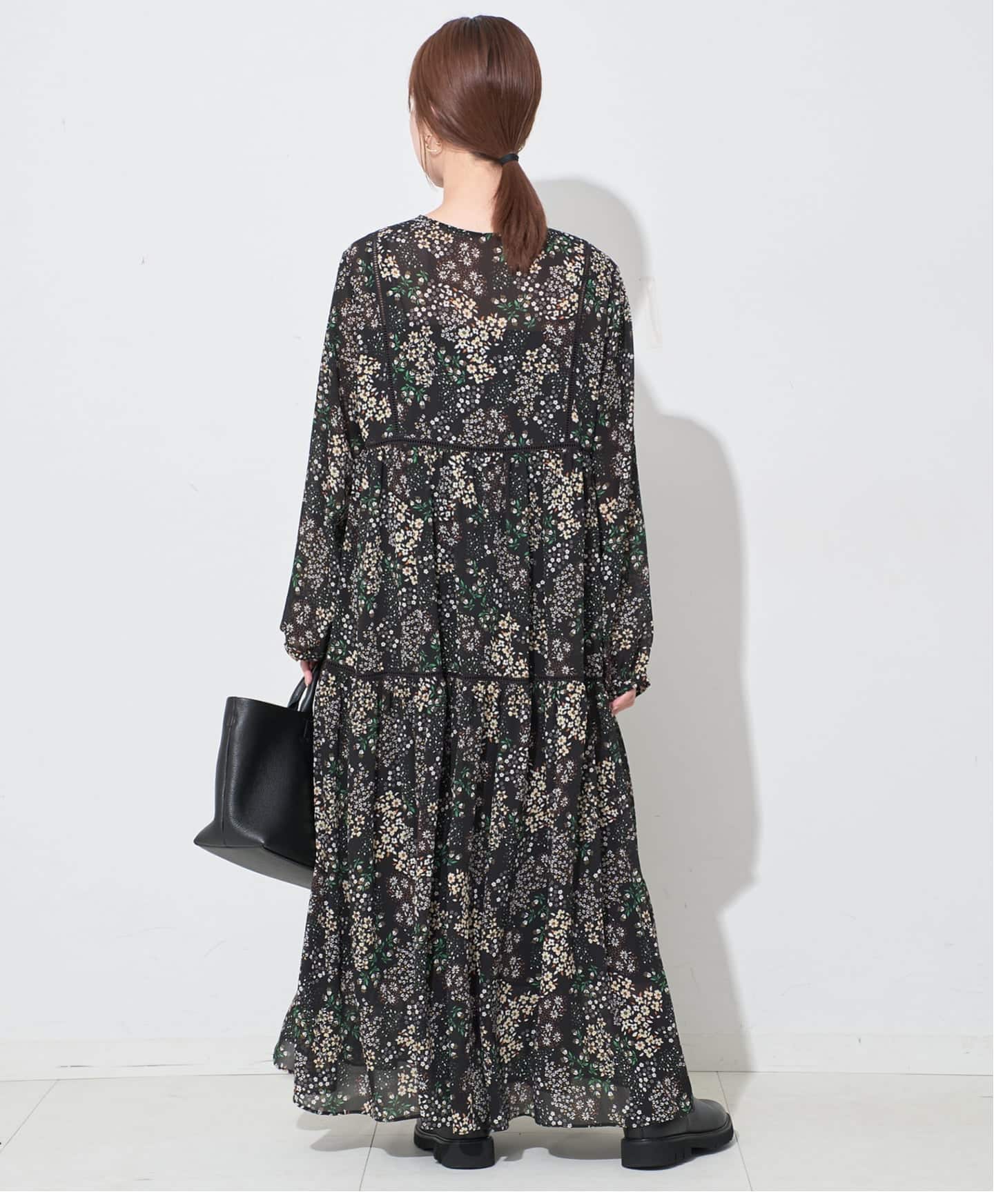 WEB限定/追加予約》FLOWER PRINT ワンピース（ワンピース）｜SLOBE