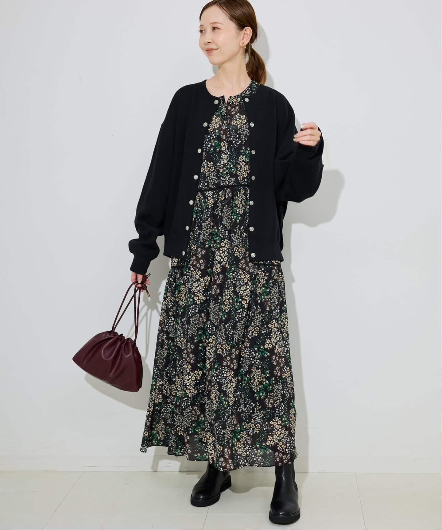 WEB限定/追加予約2》FLOWER PRINT ワンピース（ワンピース）｜SLOBE