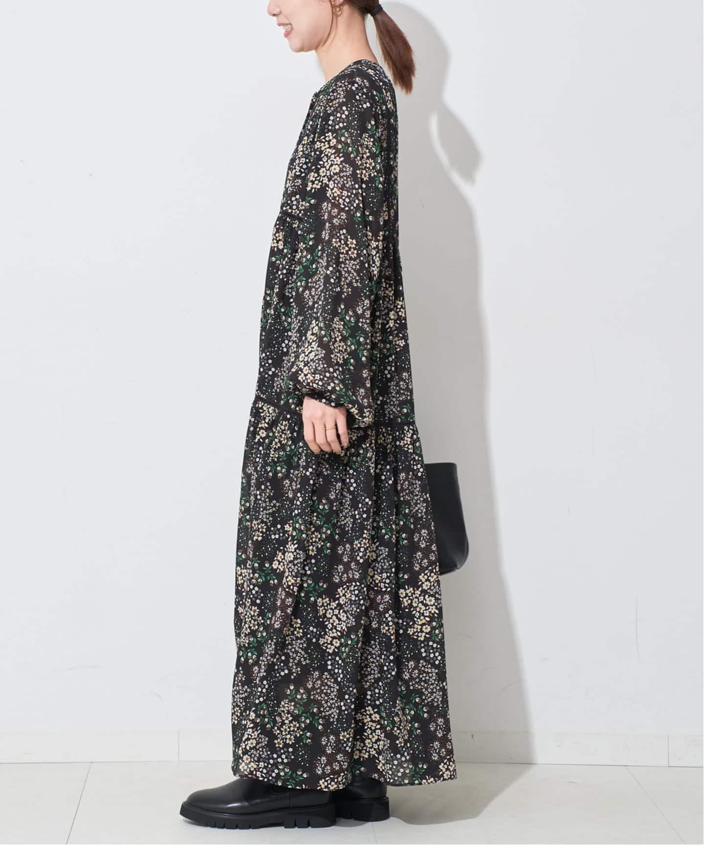 SLOBE IENA FLOWER PRINT ワンピース WEB限定/追加2》FLOWER PRINT ワンピース（ワンピース）｜SLOBE IENA