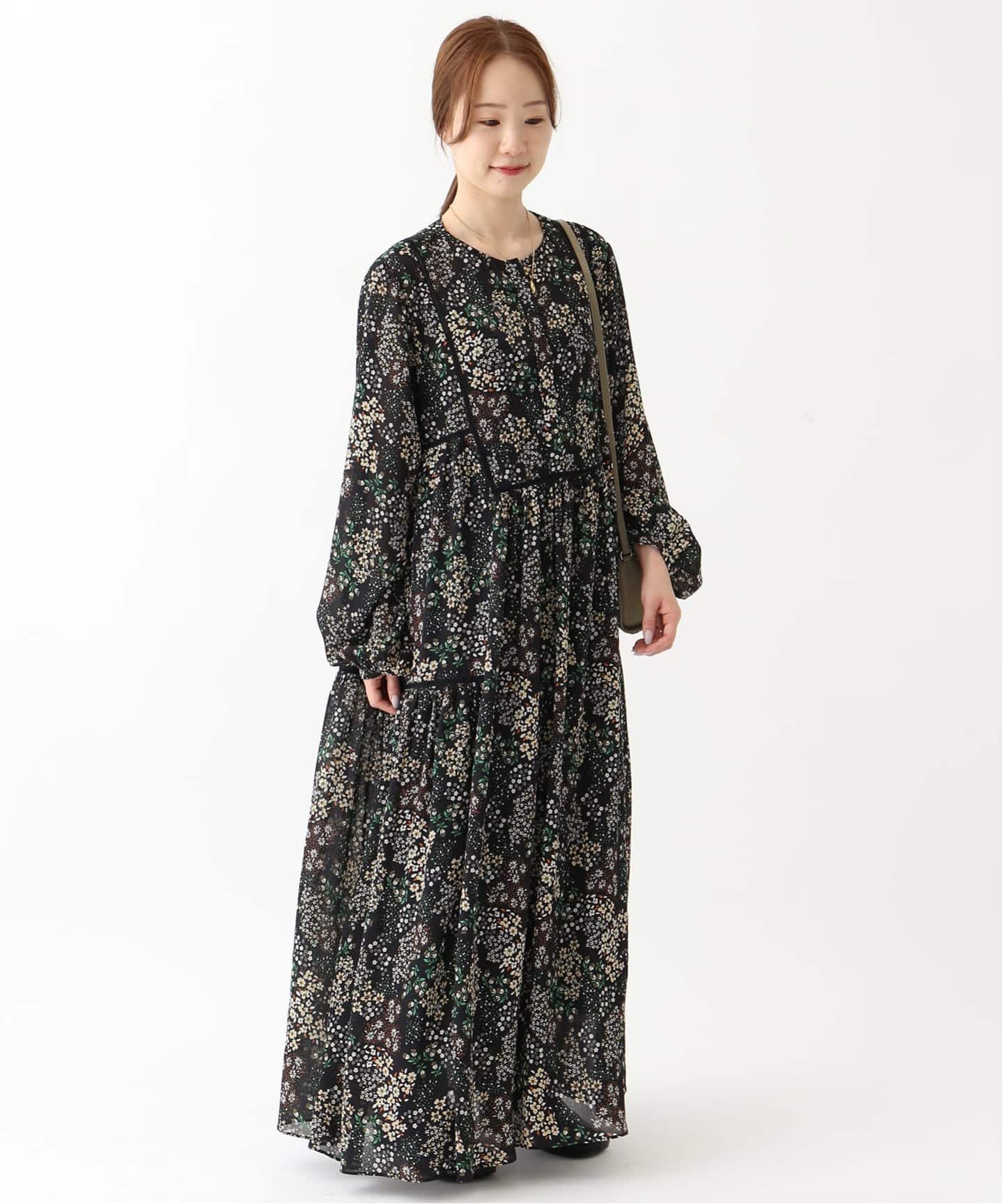 WEB限定/追加2》FLOWER PRINT ワンピース（ワンピース）｜SLOBE IENA