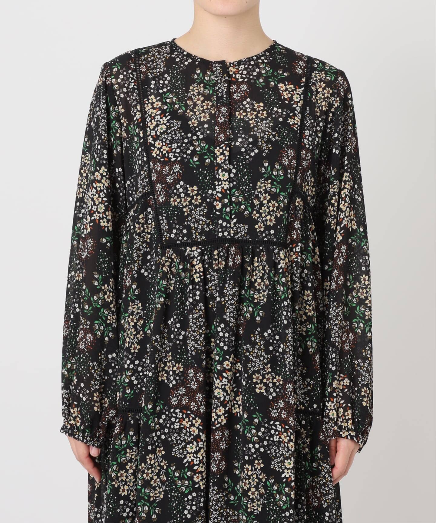 WEB限定/追加予約2》FLOWER PRINT ワンピース（ワンピース）｜SLOBE