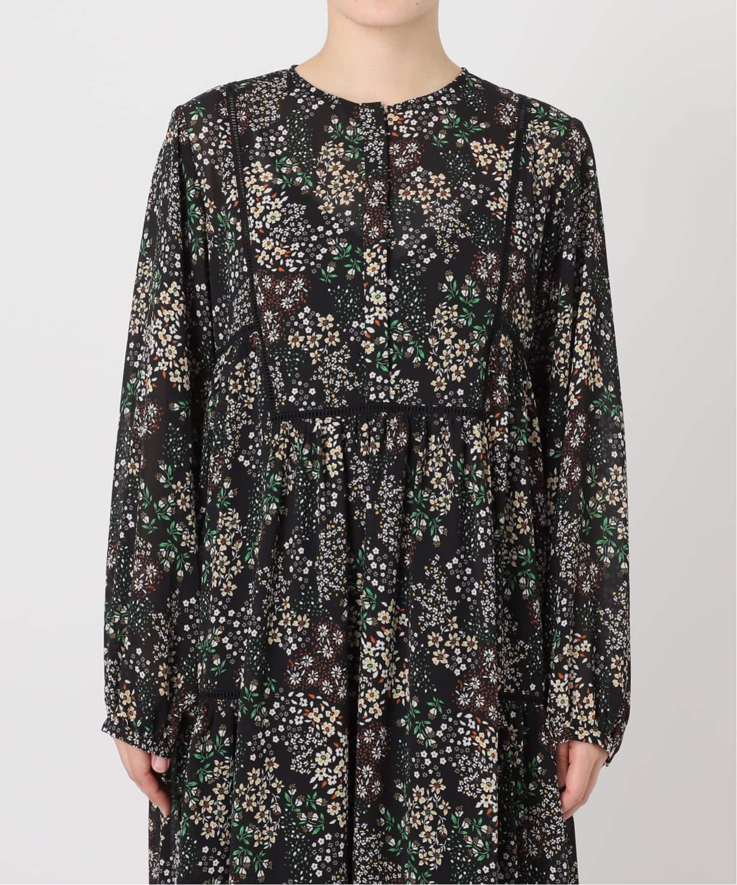 WEB限定/追加3予約》FLOWER PRINT ワンピース（ワンピース）｜SLOBE