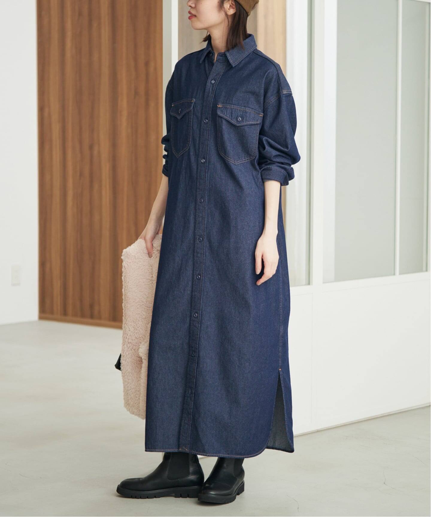 シリーズあり/予約》LEDENIM BDU デニムシャツワンピース（シャツ