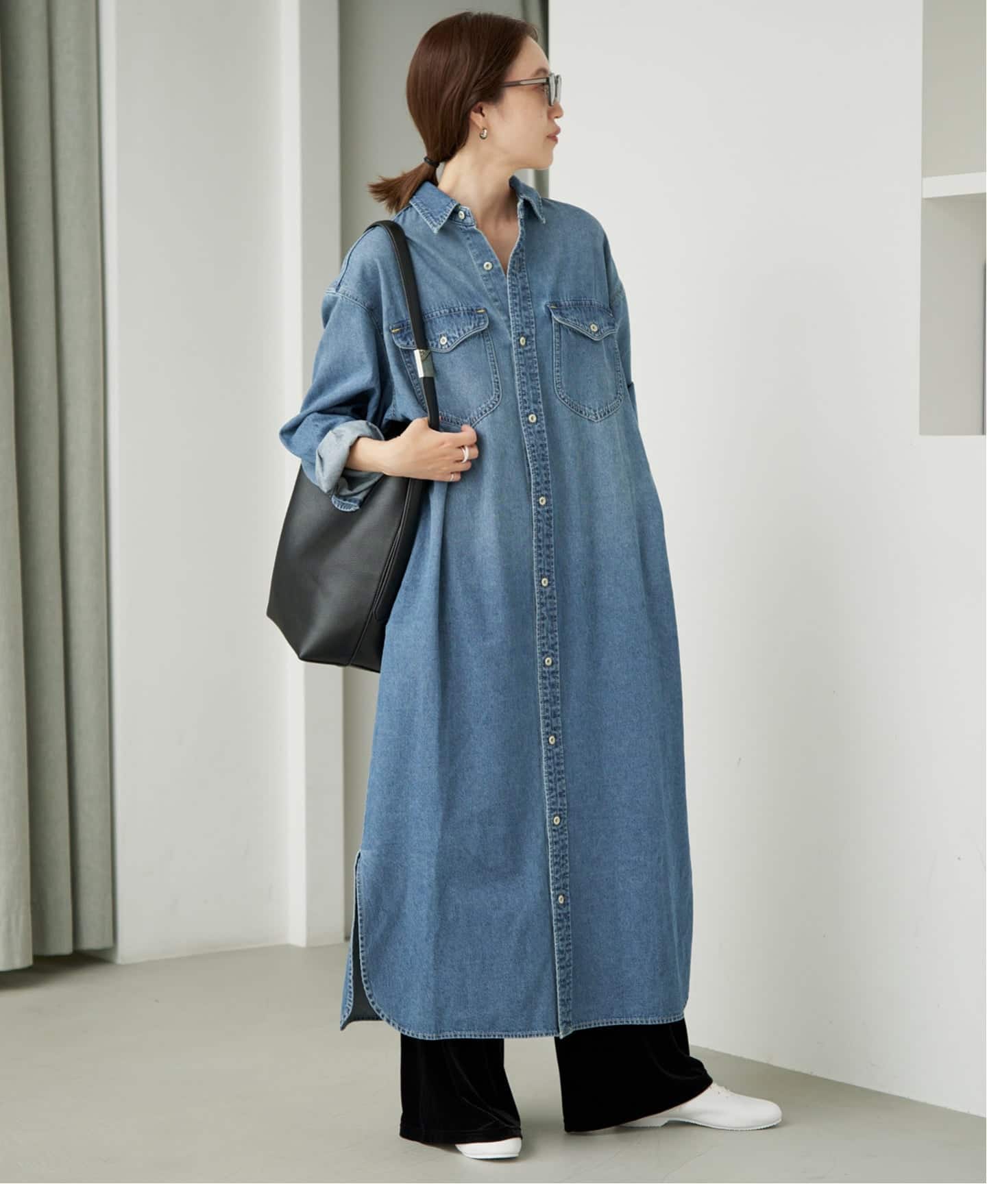 シリーズあり/予約》LEDENIM BDU デニムシャツワンピース（シャツ