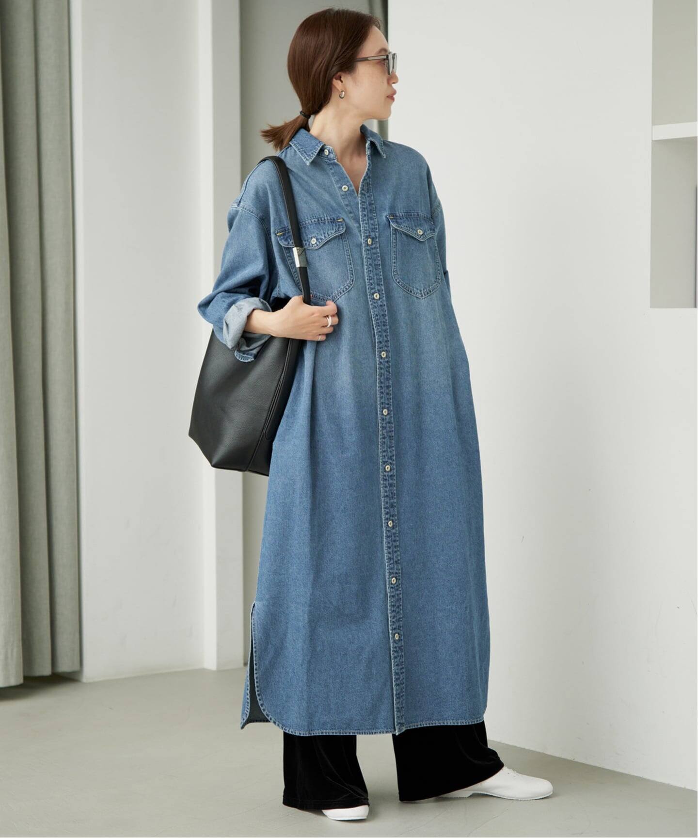 シリーズあり/予約》LEDENIM BDU デニムシャツワンピース（シャツ 