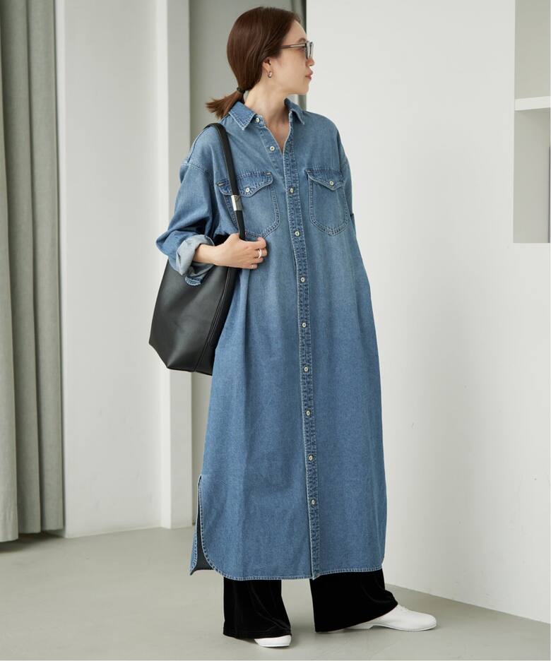 シリーズあり/予約》LEDENIM BDU デニムシャツワンピース（シャツ 