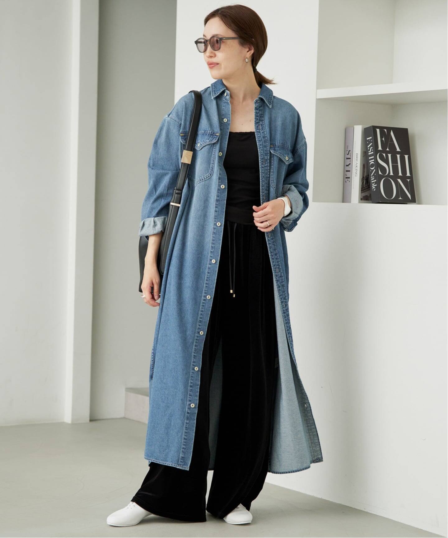 シリーズあり》LEDENIM BDU デニムシャツワンピース（シャツワンピース 