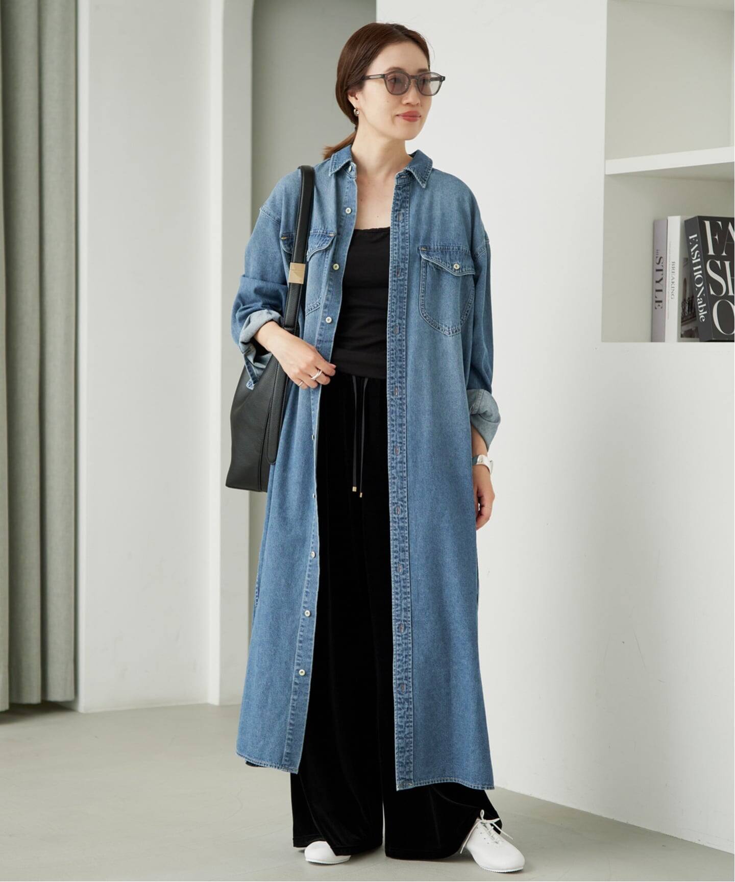 シリーズあり》LEDENIM BDU デニムシャツワンピース（シャツワンピース 