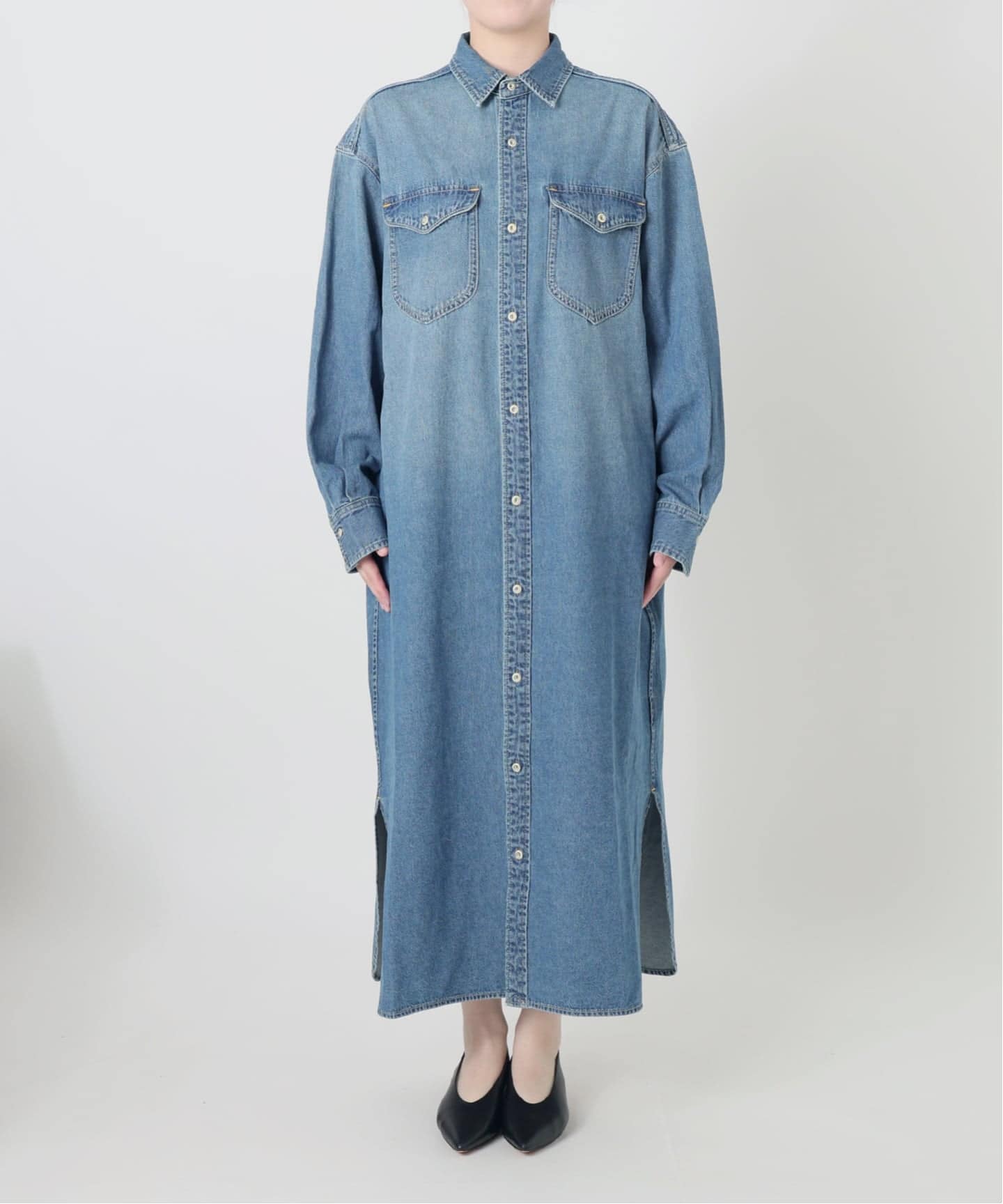 シリーズあり/予約》LEDENIM BDU デニムシャツワンピース（シャツ