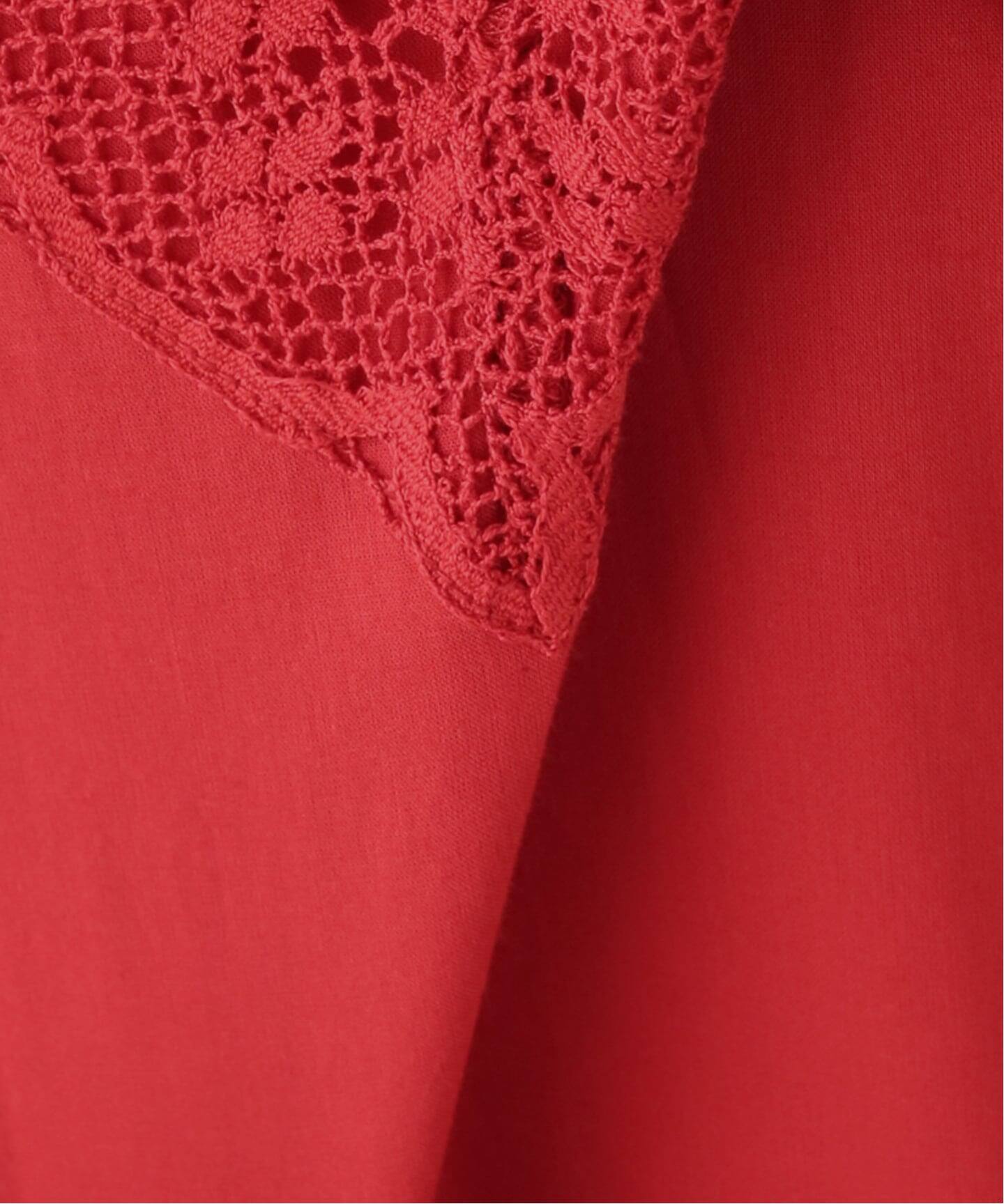 早い者勝ち‼️グラントイーワンズ　テラミーシーツ　レッド normment/ノーメント MANNY LACE CAMI DRESS S26S-2245（ワンピース