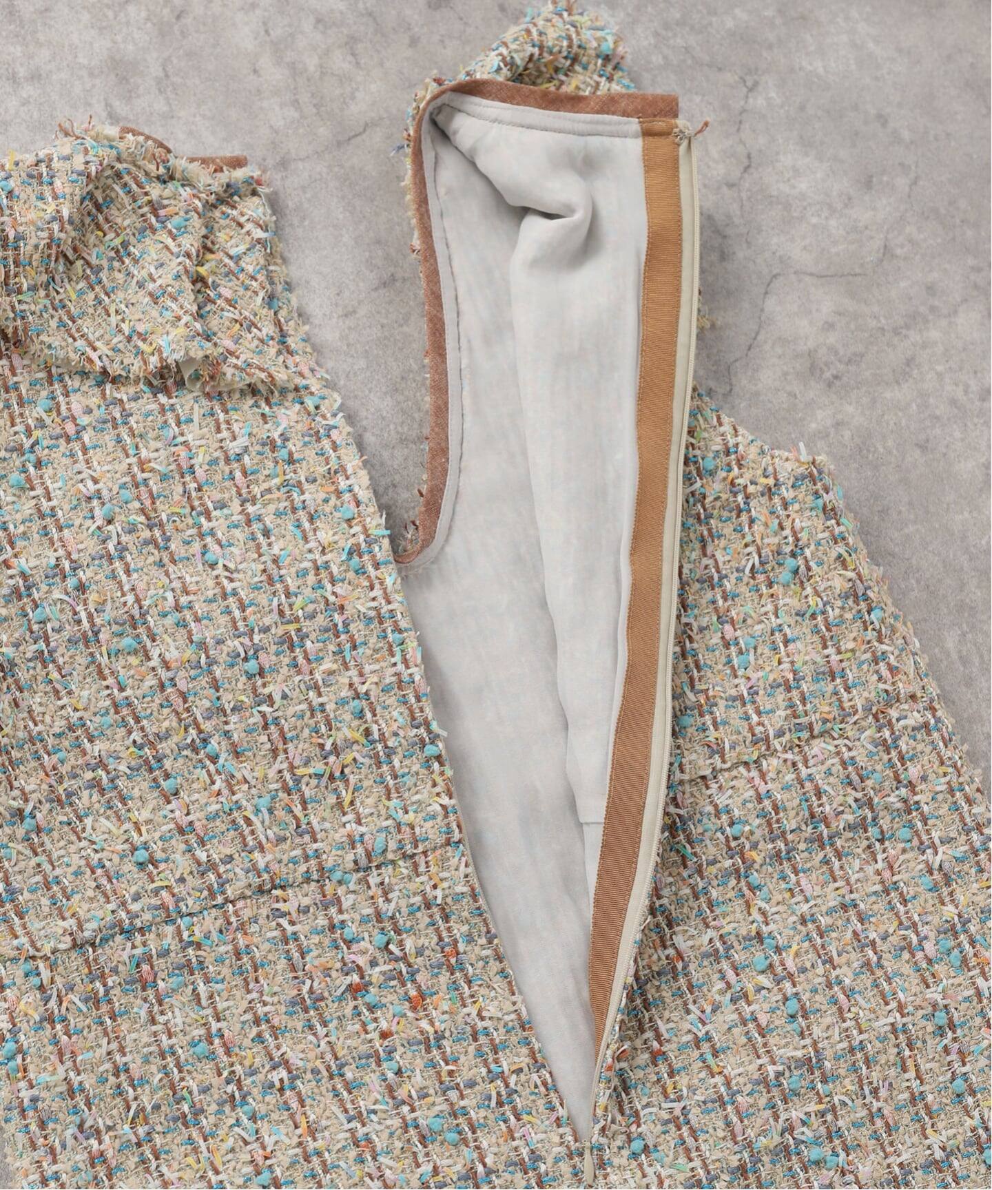 IENA LA BOUCLE LINTONツィードミニドレス（ワンピース）｜IENA