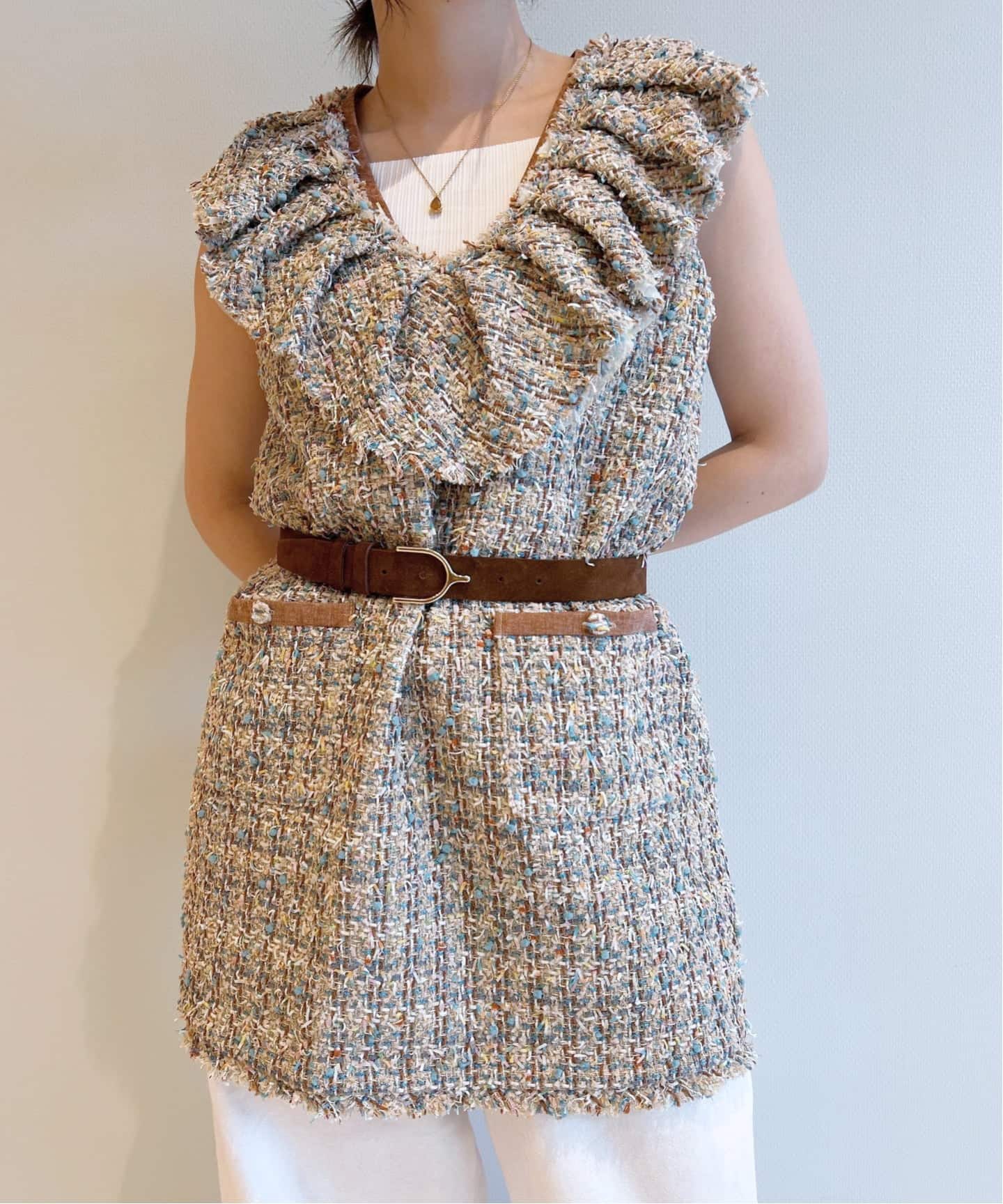 IENA LA BOUCLE リングプリント ミニワンピース IENA LA BOUCLE（イエナラブークル）の「IENA LA BOUCLE レオパード