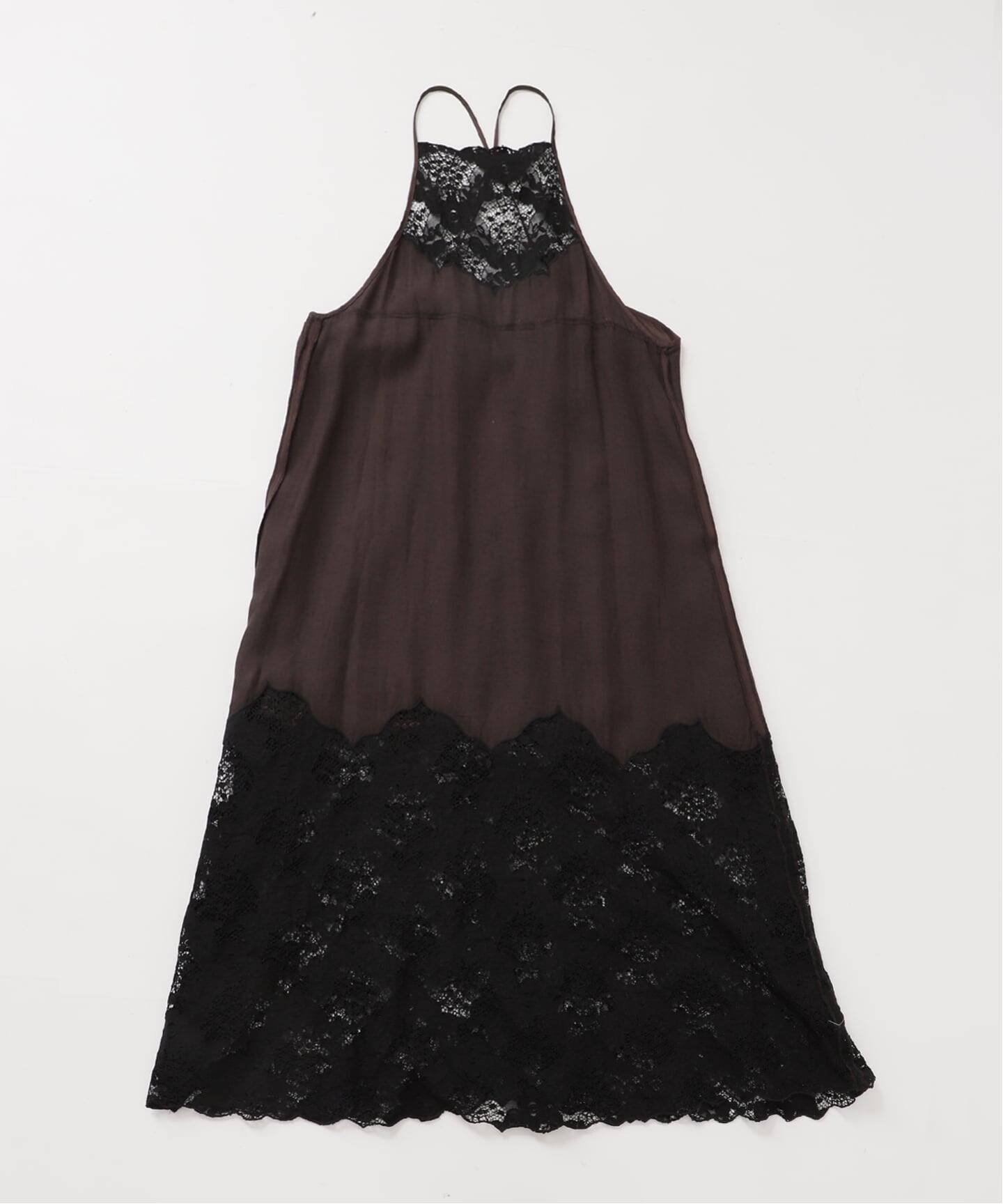 IENA LA BOUCLE R/Lサテンレースコンビキャミドレ（ワンピース）｜IENA 