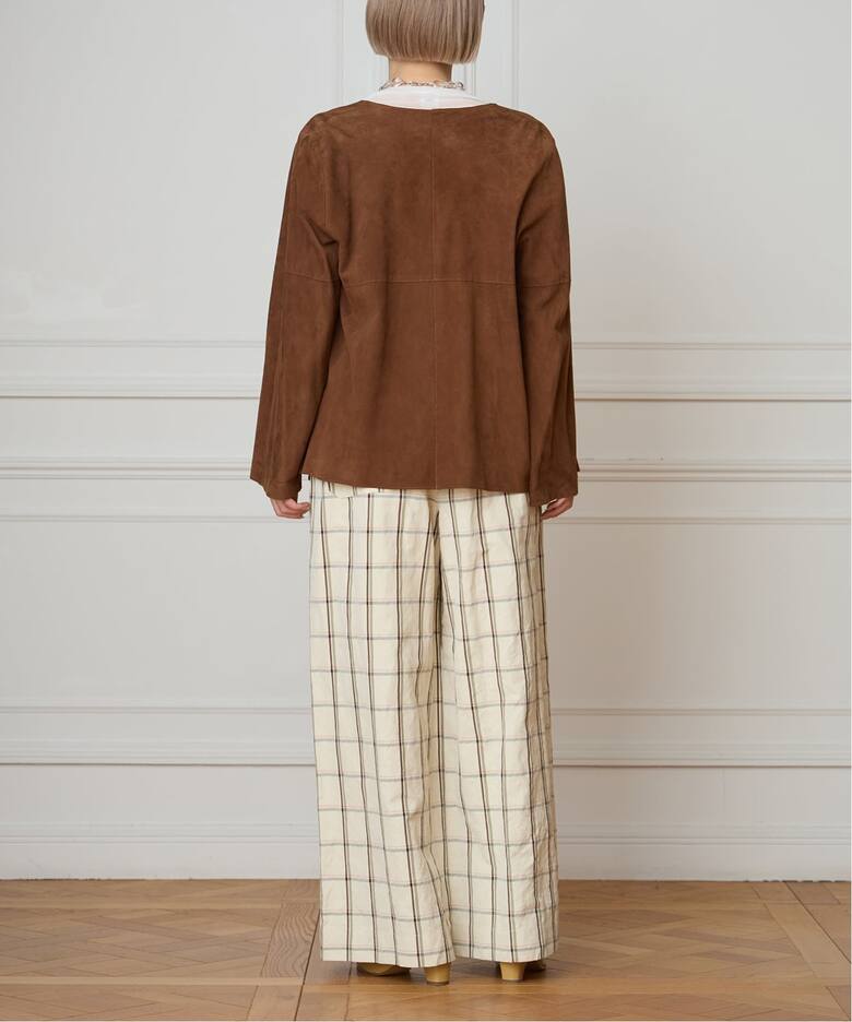 IENA LA BOUCLE P/Lチェックベアオールインワン（サロペット