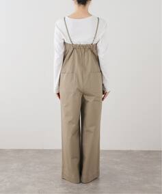 IENA LA BOUCLE コットンギャバジンベアオールインワン（サロペット 