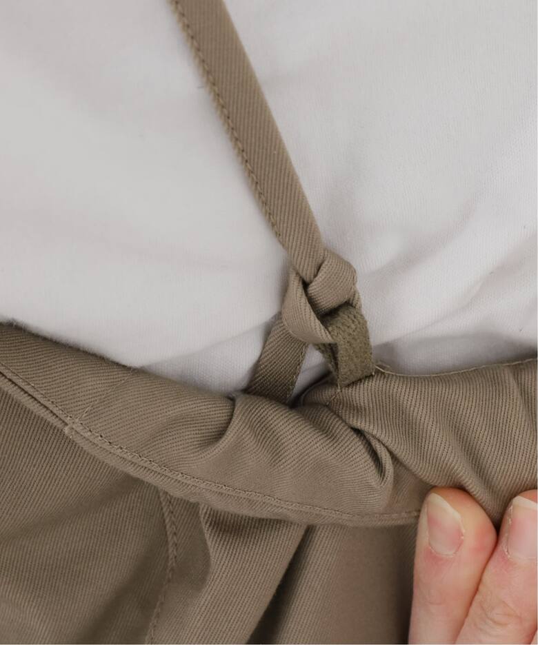 IENA LA BOUCLE コットンギャバジンベアオールインワン（サロペット 