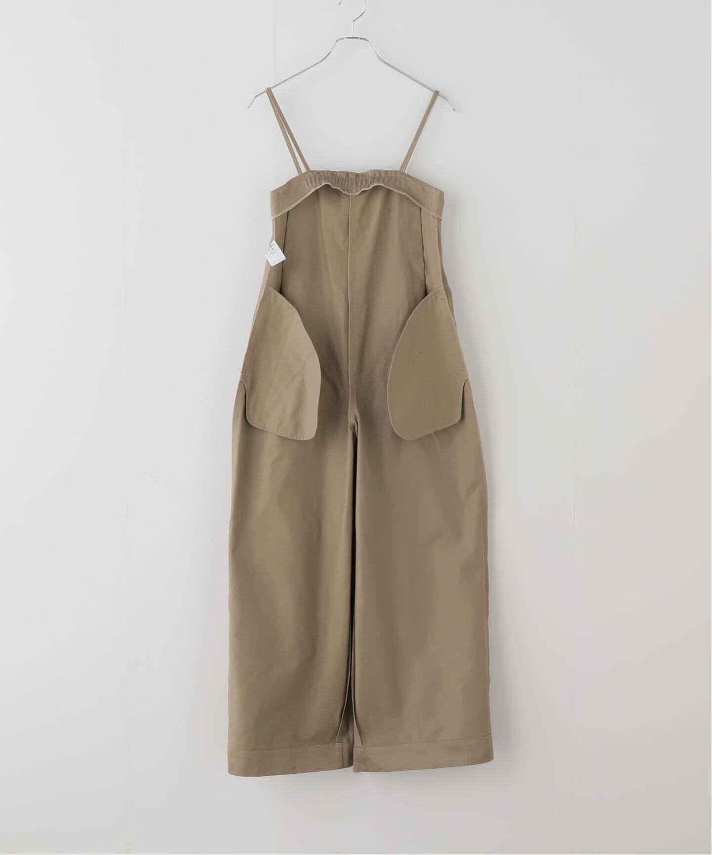 IENA LA BOUCLE コットンギャバジンベアオールインワン（サロペット