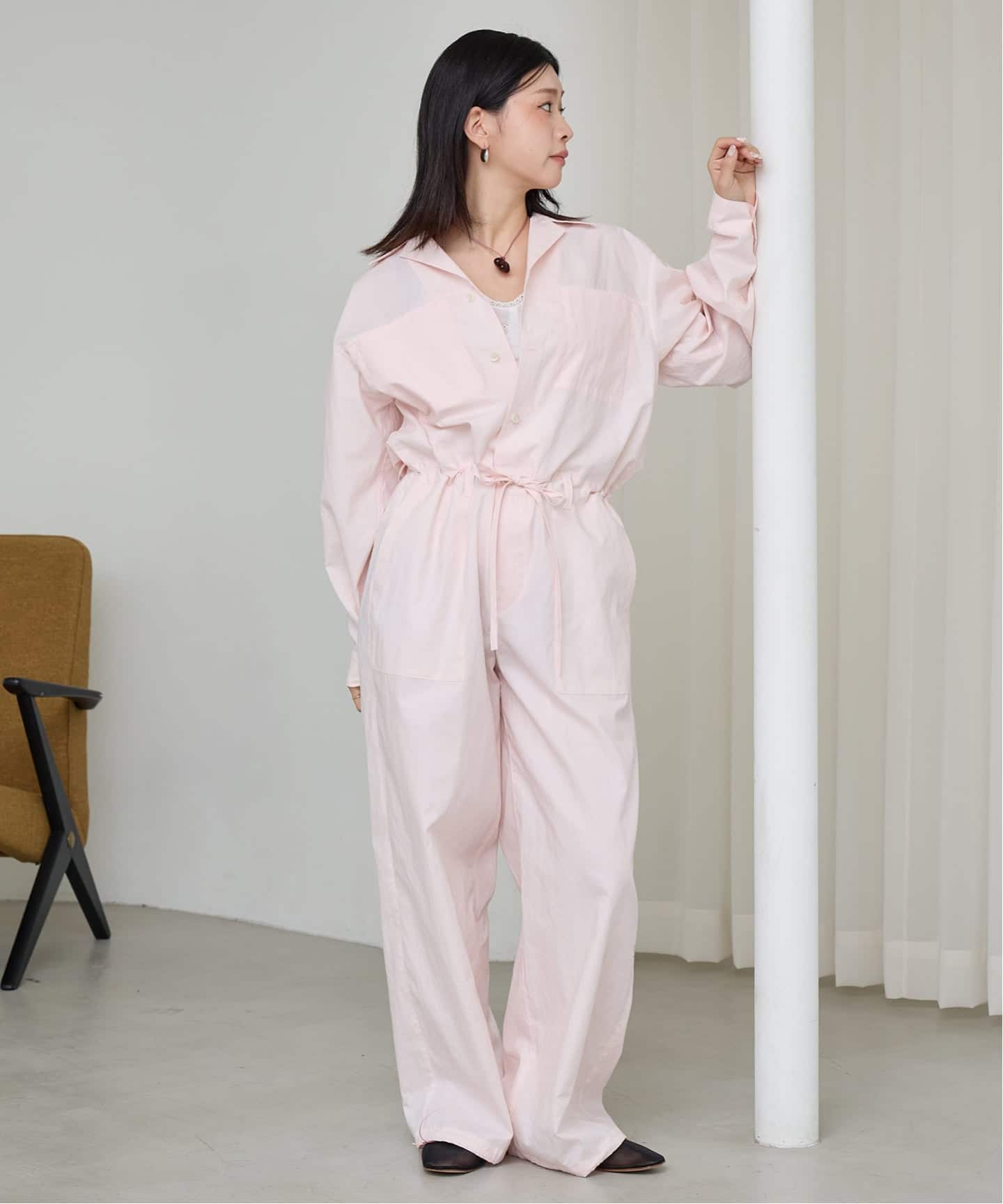 IENA LA BOUCLE オーガニックコットンタイプライターオールインワン
