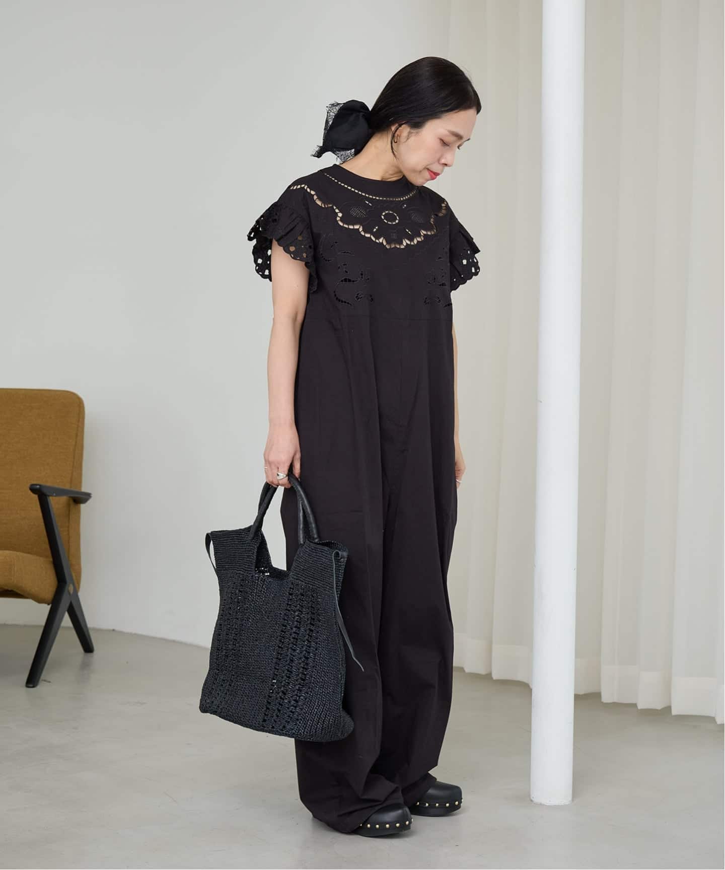 IENA LA BOUCLE カットワークオールインワン（つなぎ／オールインワン