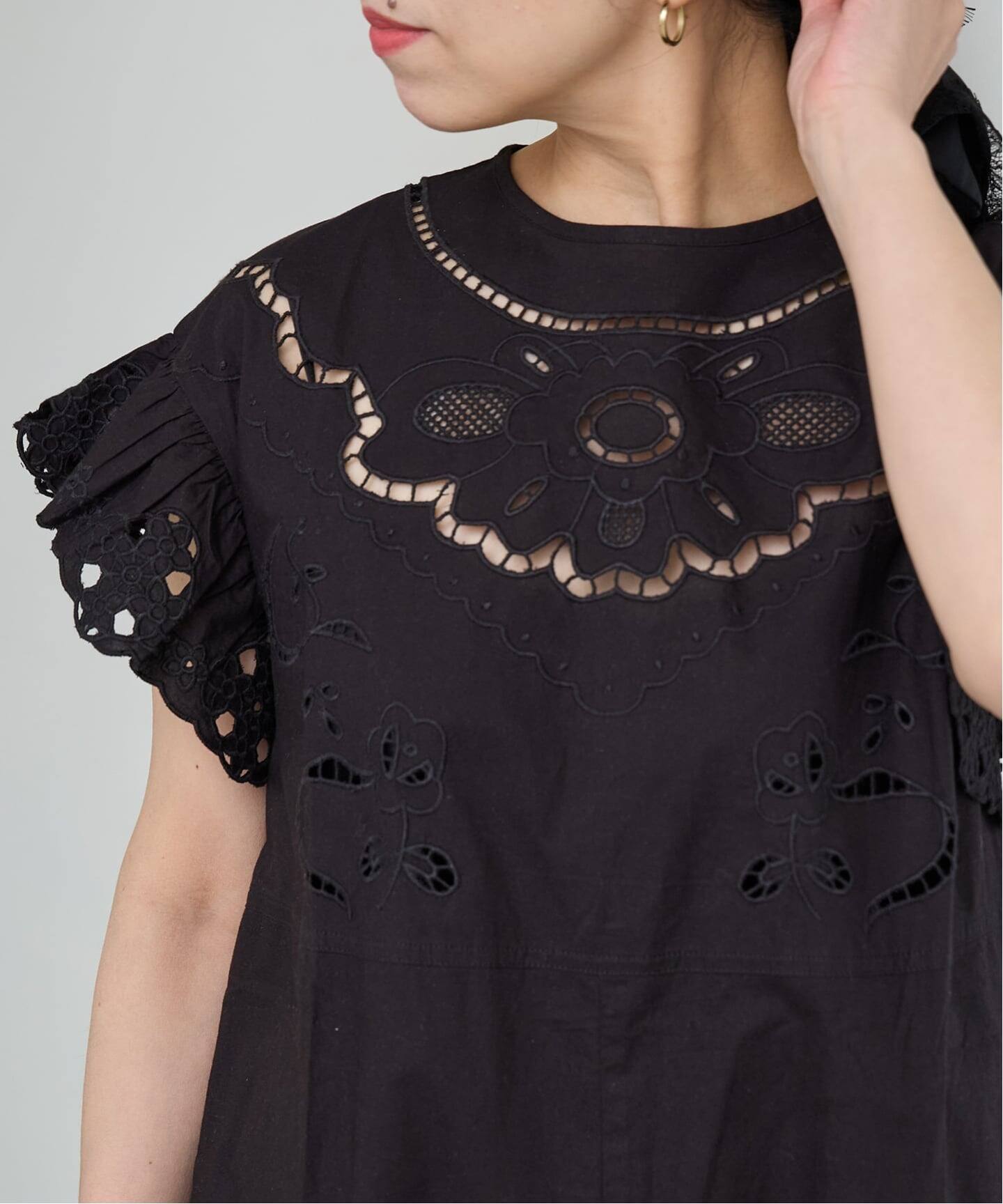 IENA LA BOUCLE カットワークオールインワン（つなぎ／オールインワン