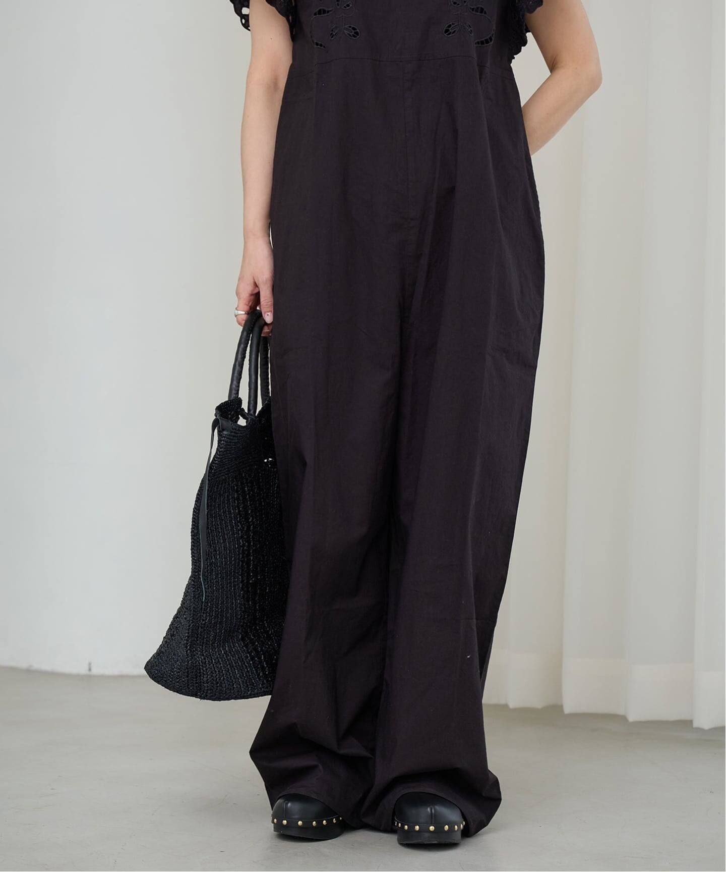 IENA LA BOUCLE カットワークオールインワン（つなぎ／オールインワン